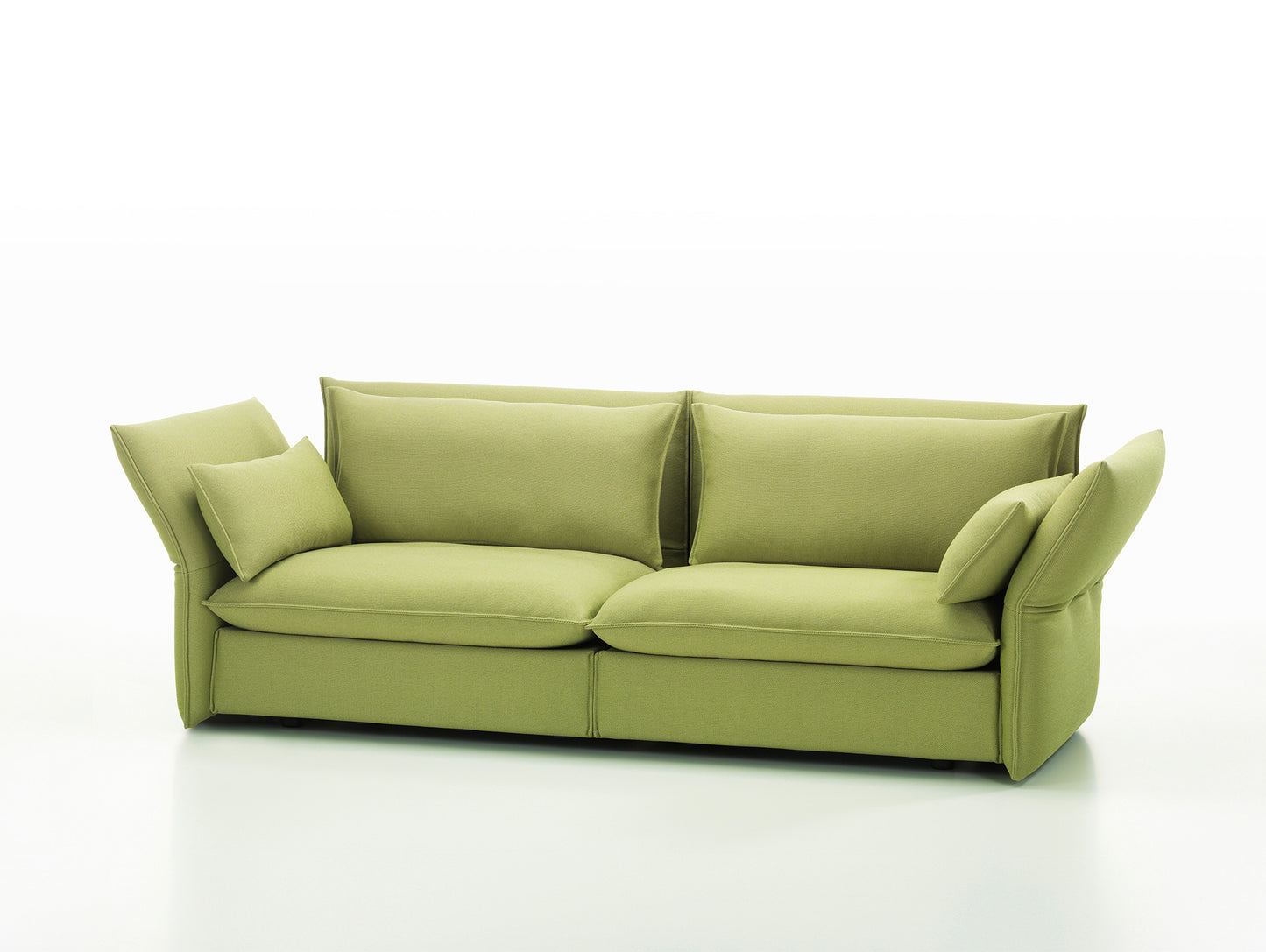 Mariposa 3-Seater Sofa by Vitra - Credo 14 Sand Avocado (F120)