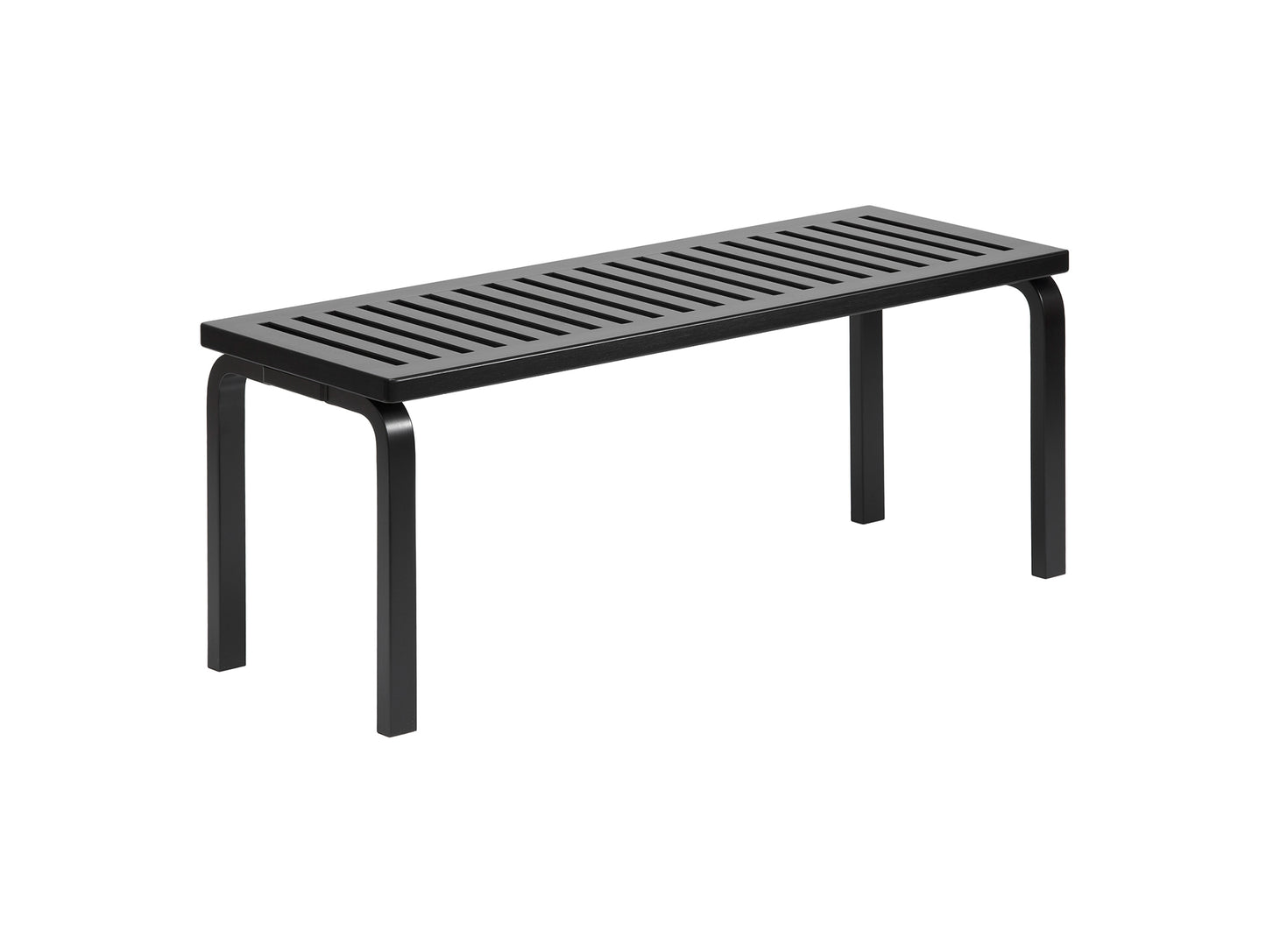Bench 153 by Artek - Size A (Length: 112.5 cm) / Black Lacquered Birch 153