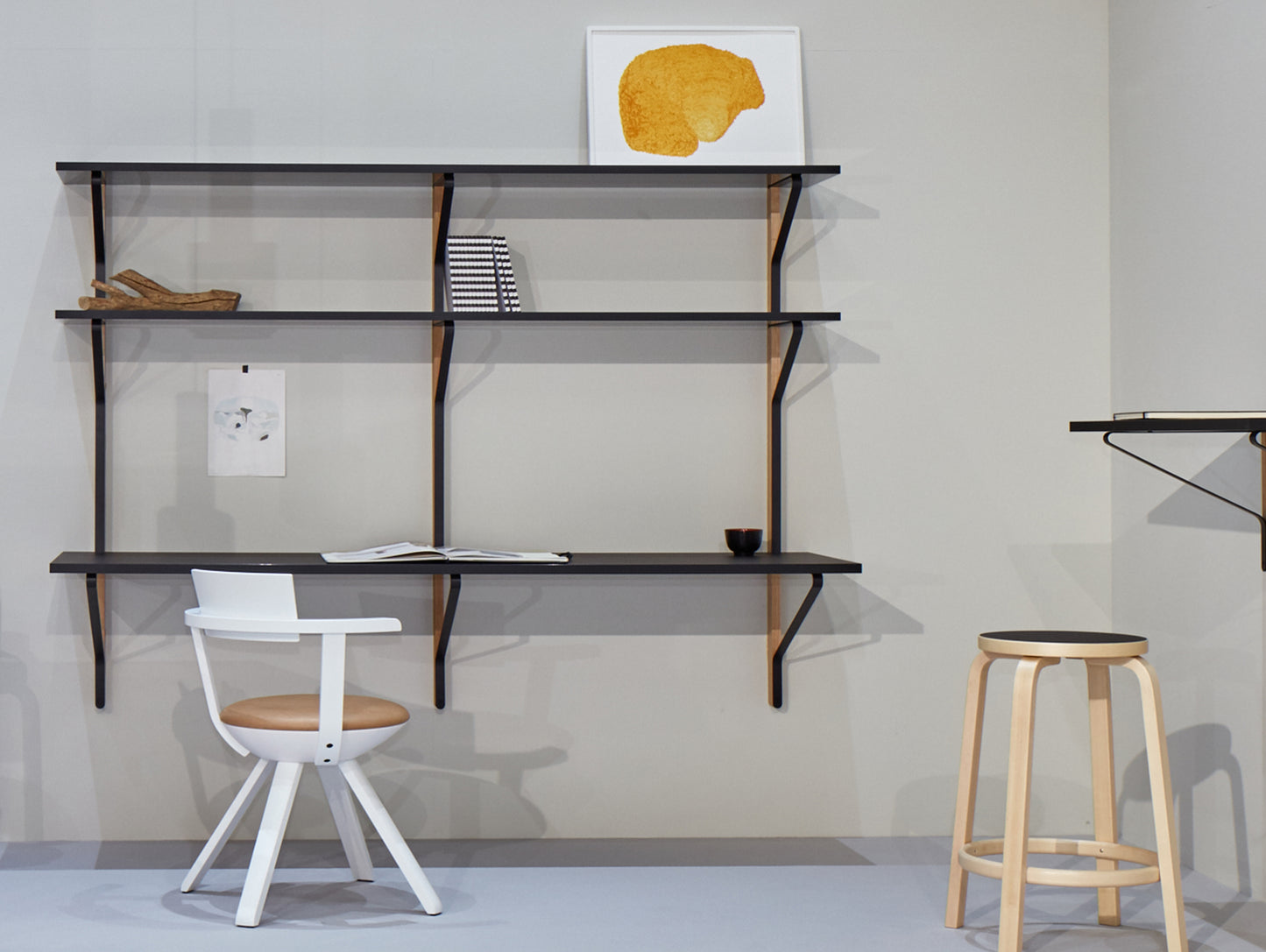 Kaari Wall Shelf with Desk by Artek - REB 010
