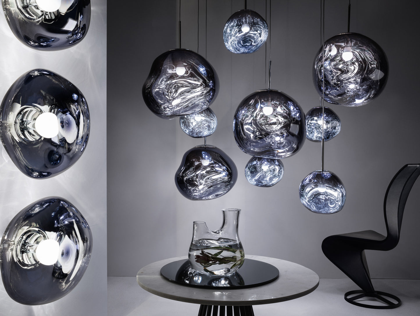 Melt LED Mini Pendant by Tom Dixon - Smoke