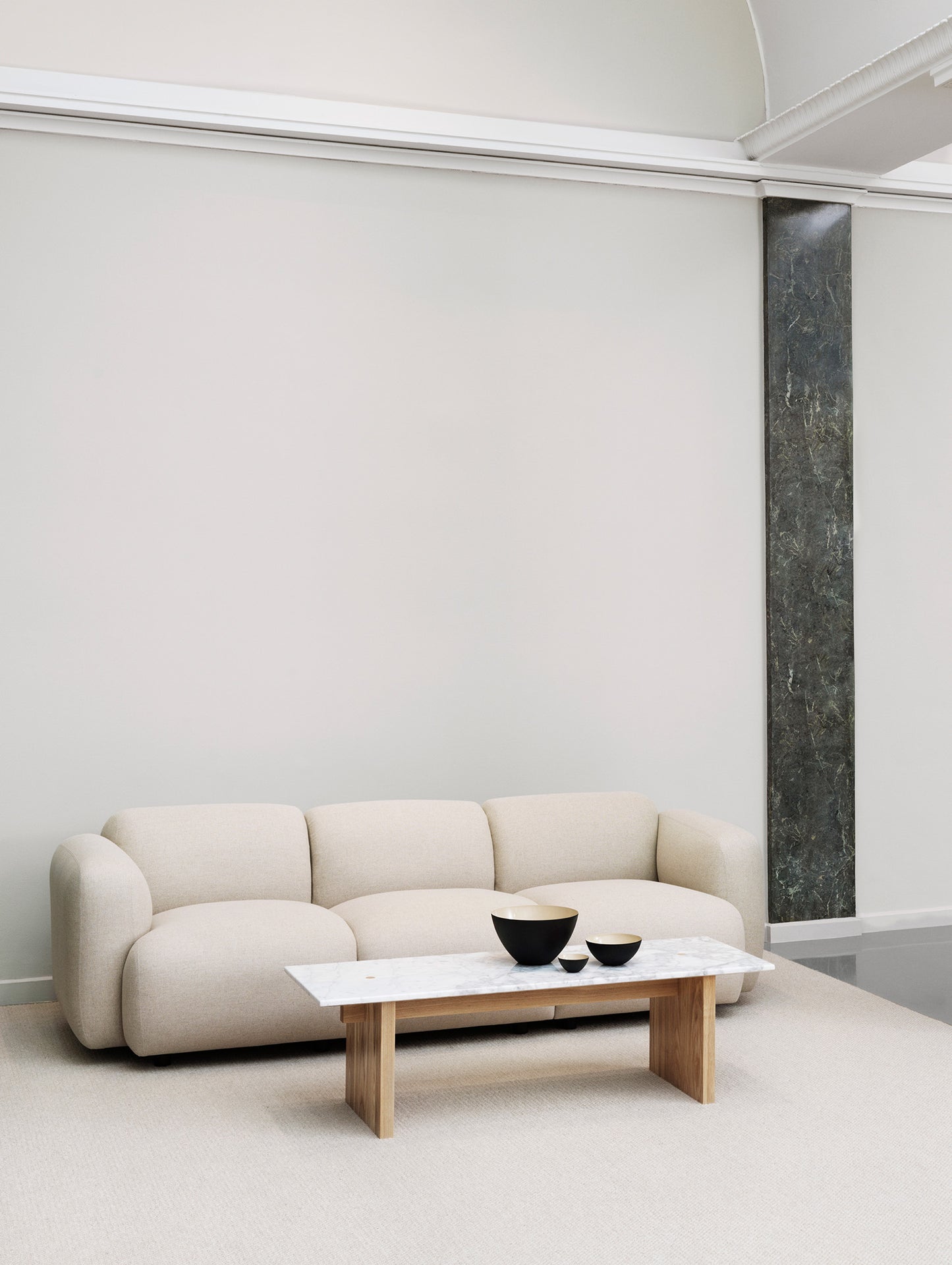 Swell 3-Seater Modular Sofa by Normann Copenhagen / Main Line Flax Upminster MLF20