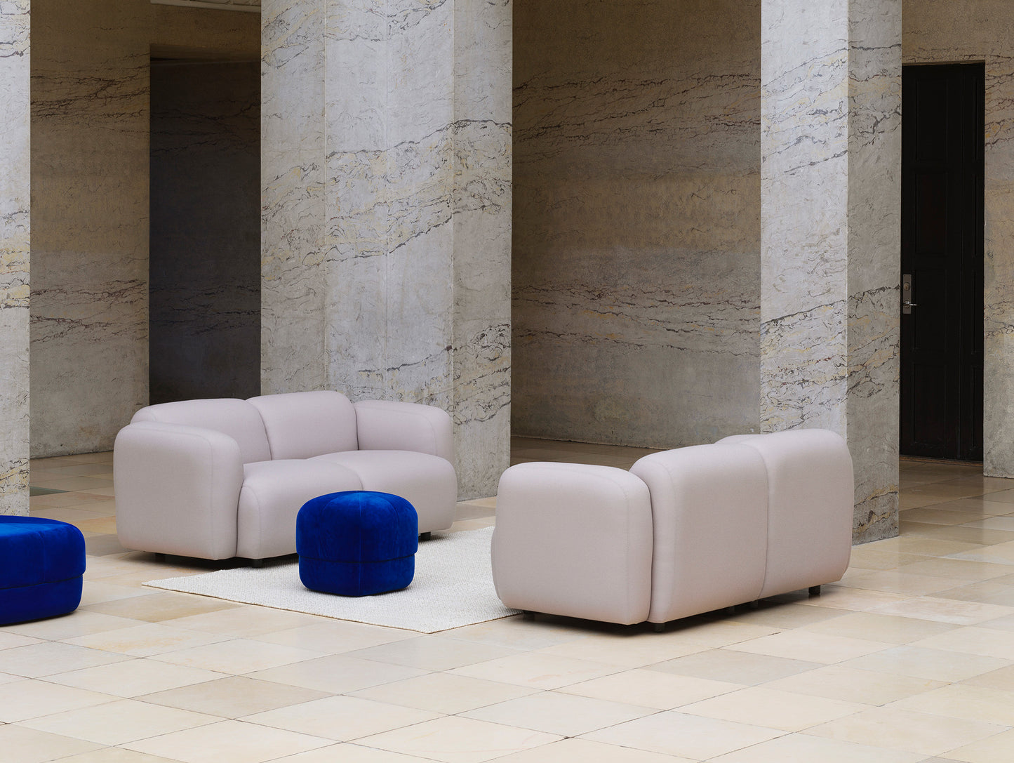 Swell 2-Seater Modular Sofa by Normann Copenhagen - Aquarius Ceres JA409