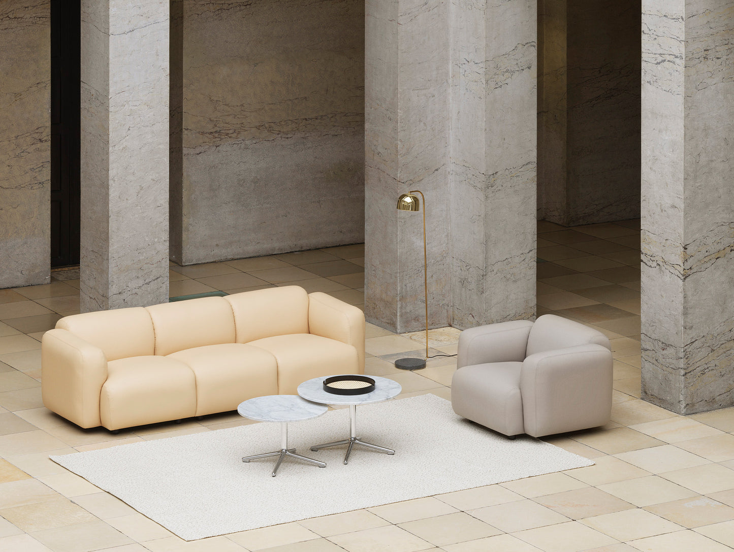 Swell 3-Seater Modular Sofa by Normann Copenhagen / Ultra Leather 41572