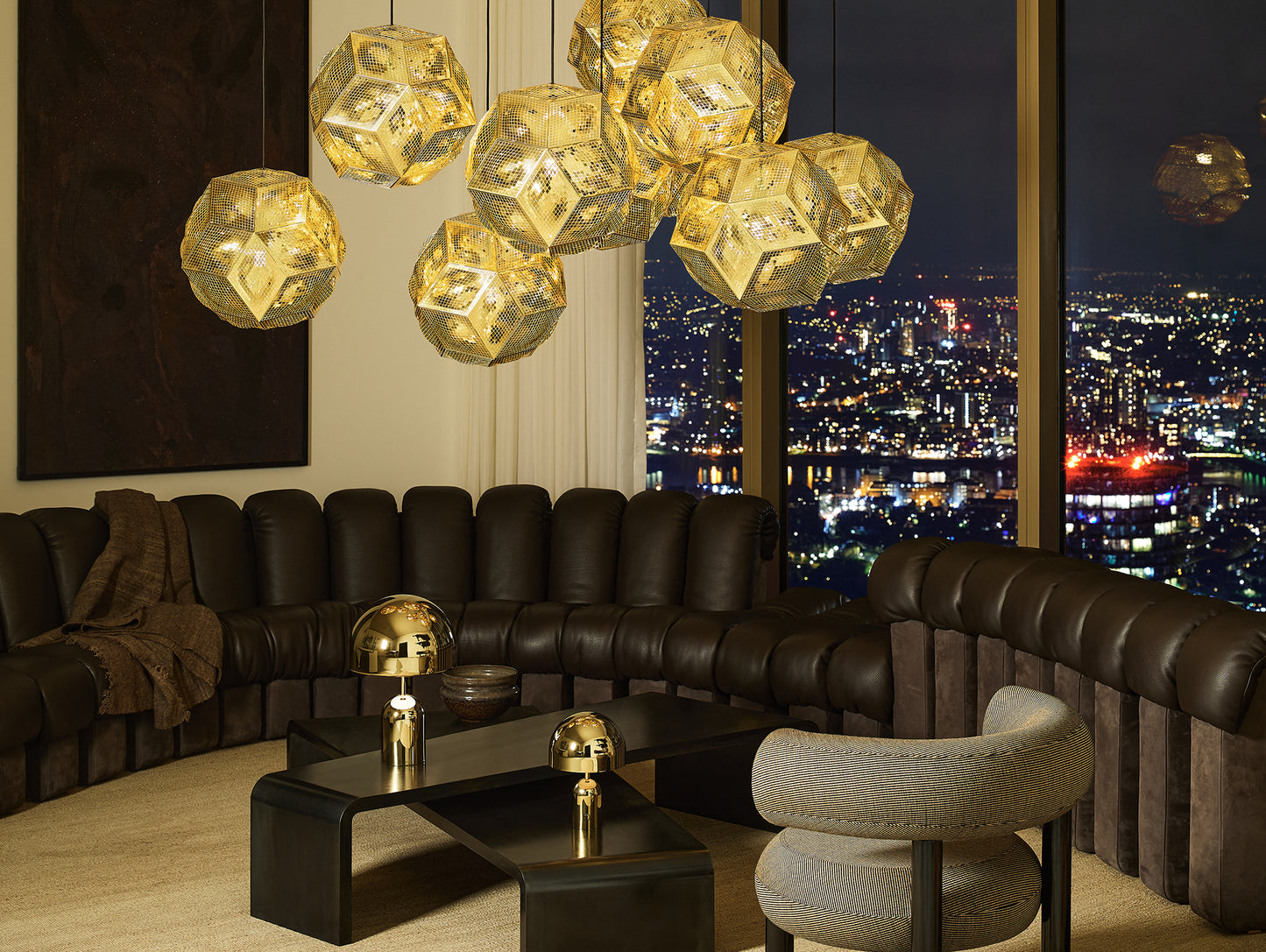 Bell LED Portable Lamp by Tom Dixon - Gold