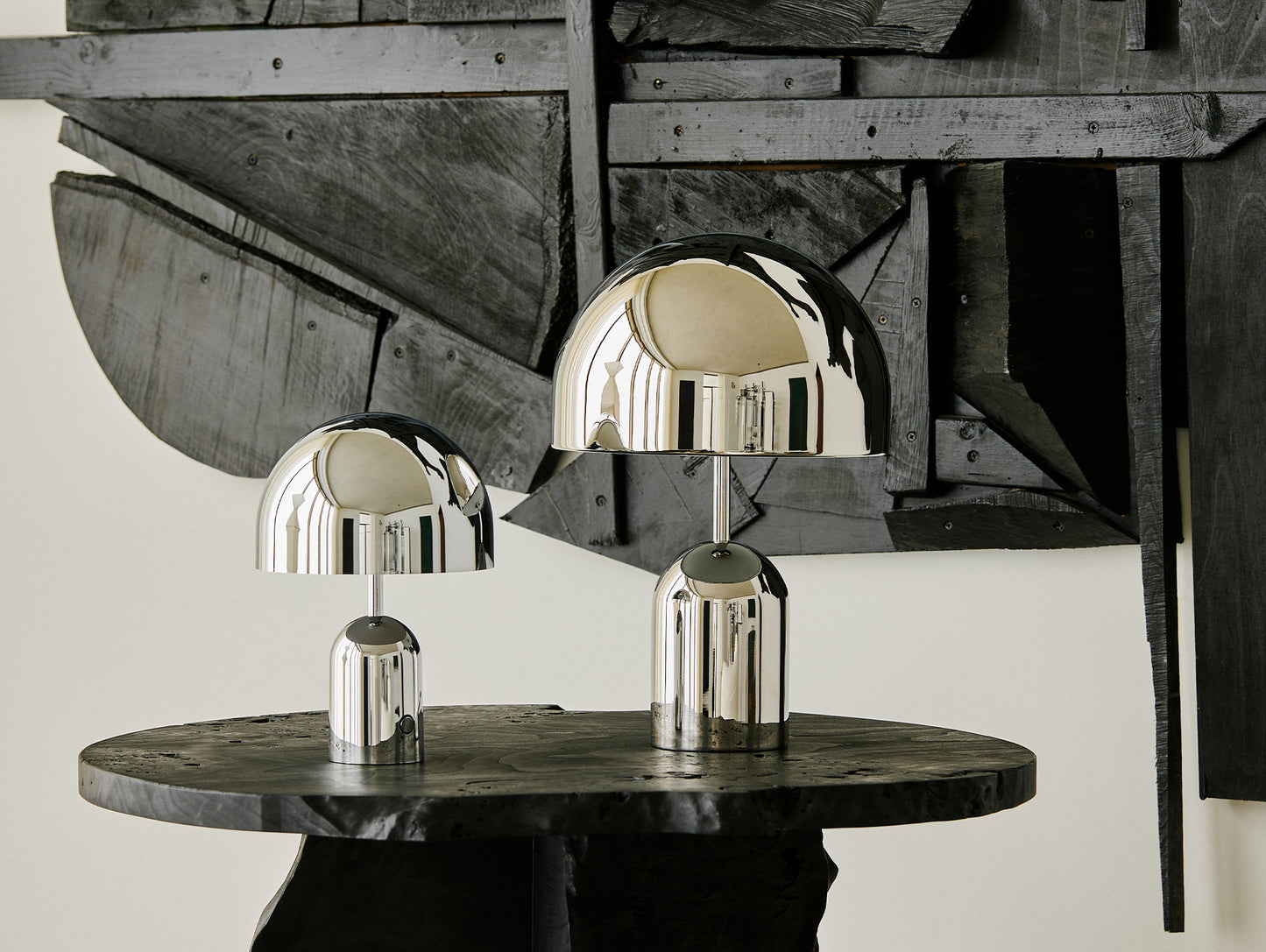 Bell LED Portable Lamp by Tom Dixon - Silver