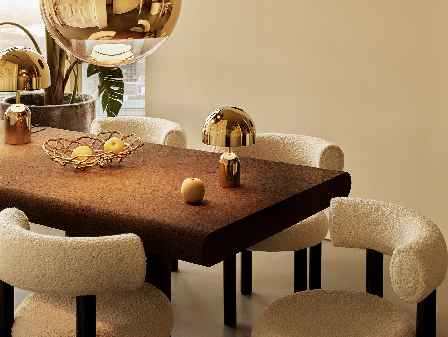 Bell LED Portable Lamp by Tom Dixon - Gold