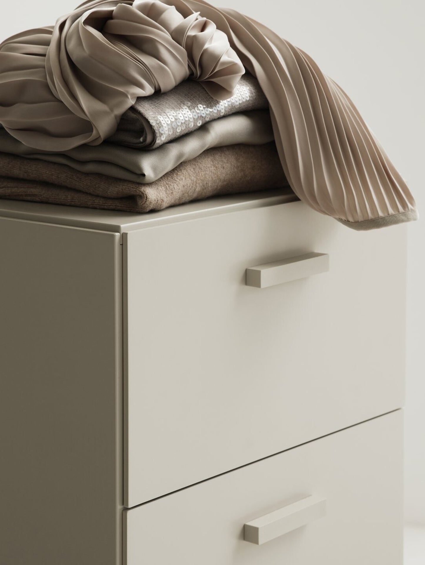 Relief Drawers with Legs - Tall by String - Beige