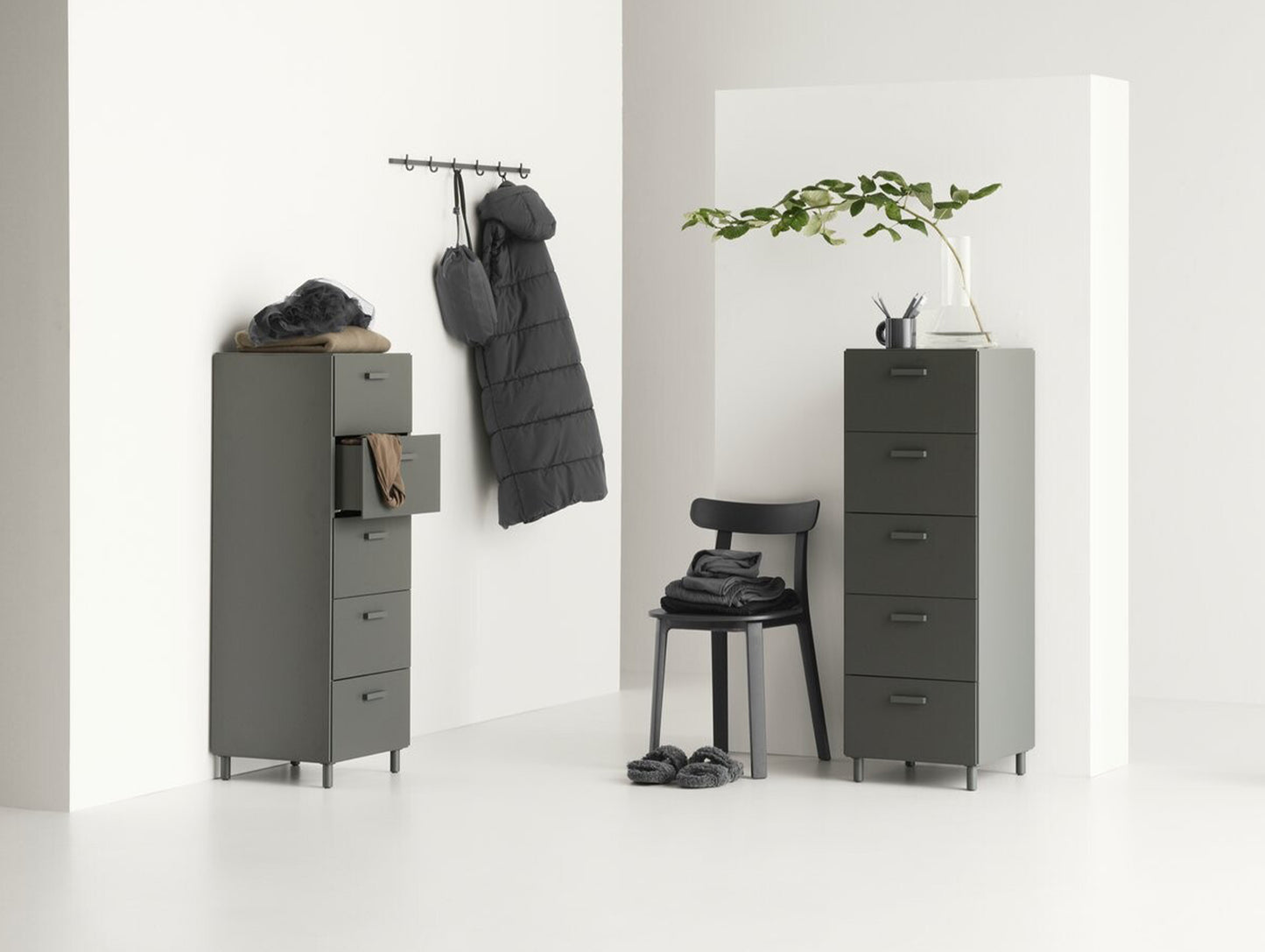 Relief Drawers - Tall by String - Grey