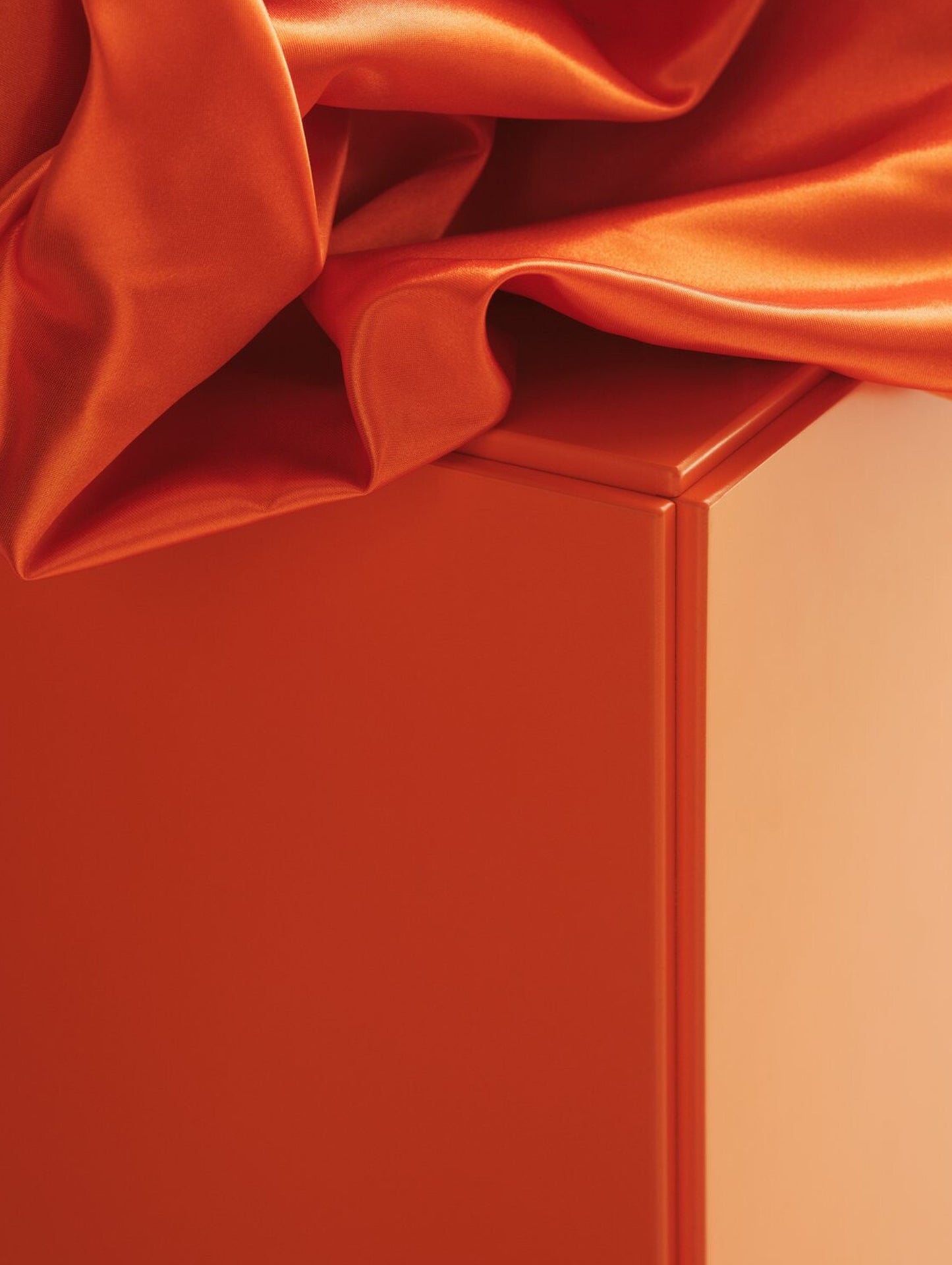 Relief Drawers with Plinth Base - Tall by String - Orange