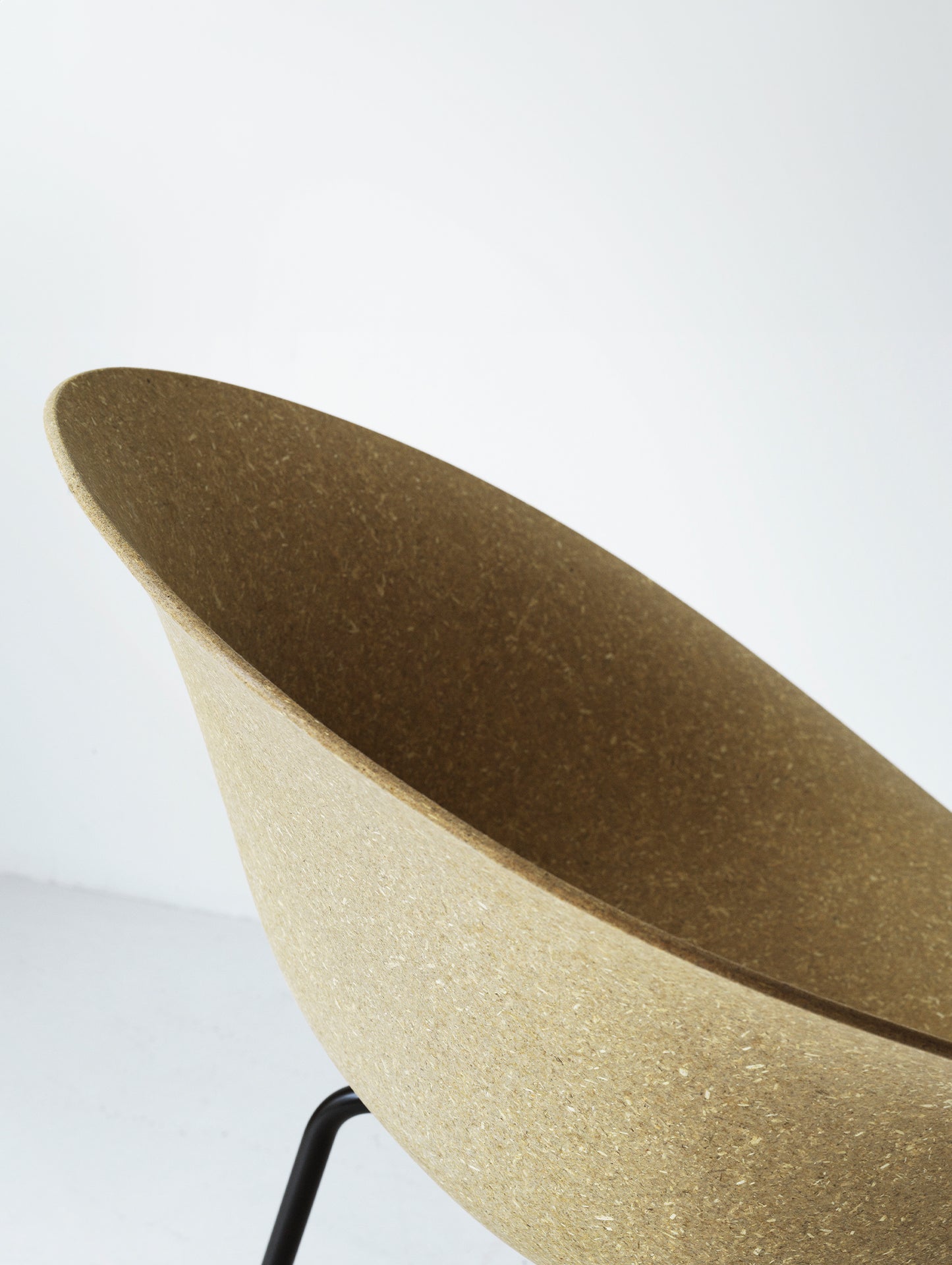 Mat Armchair - Steel by Normann Copenhagen - Black Base / Hemp
