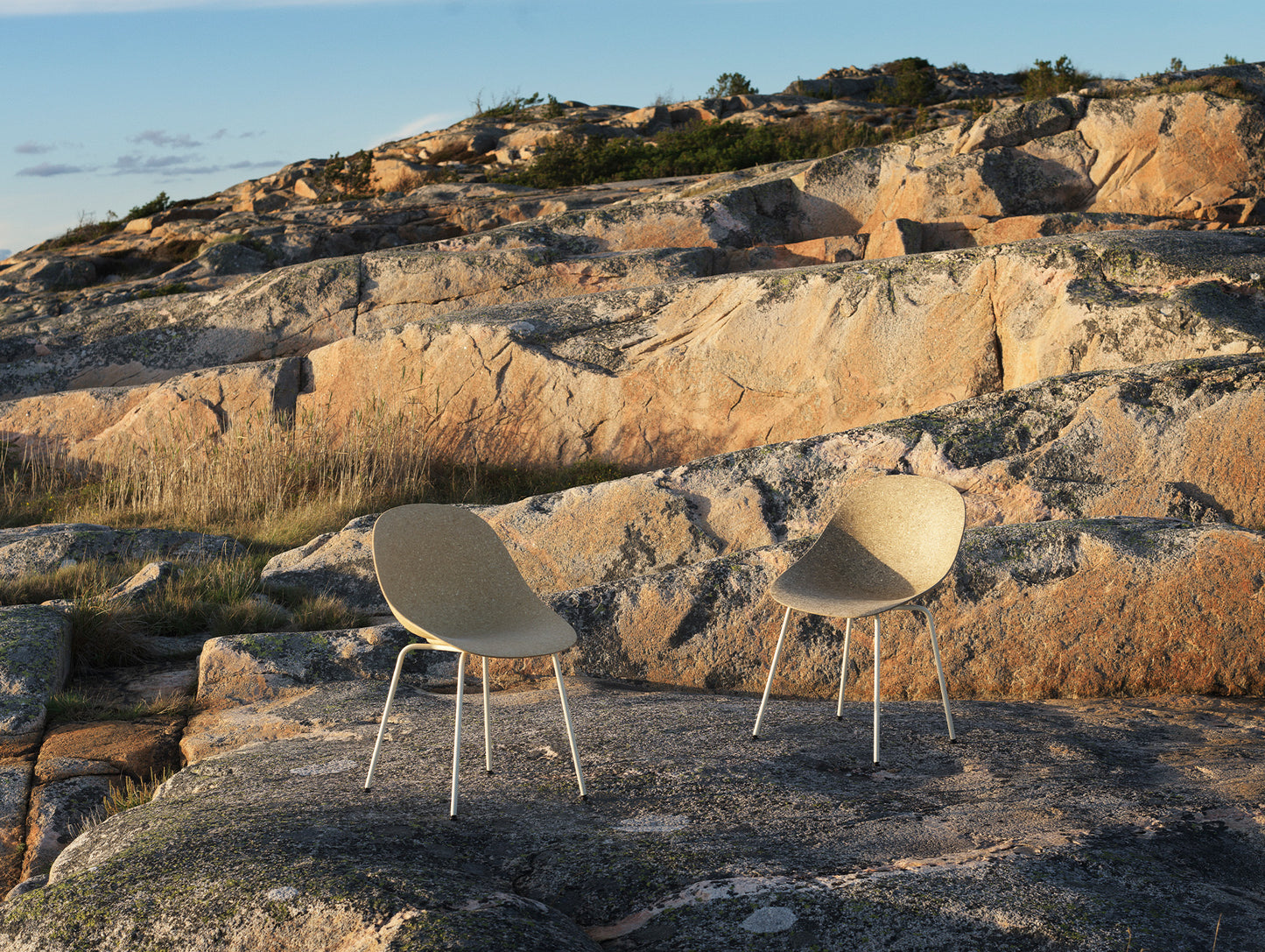 Mat Chair - Steel by Normann Copenhagen / Cream Steel Base / Hemp