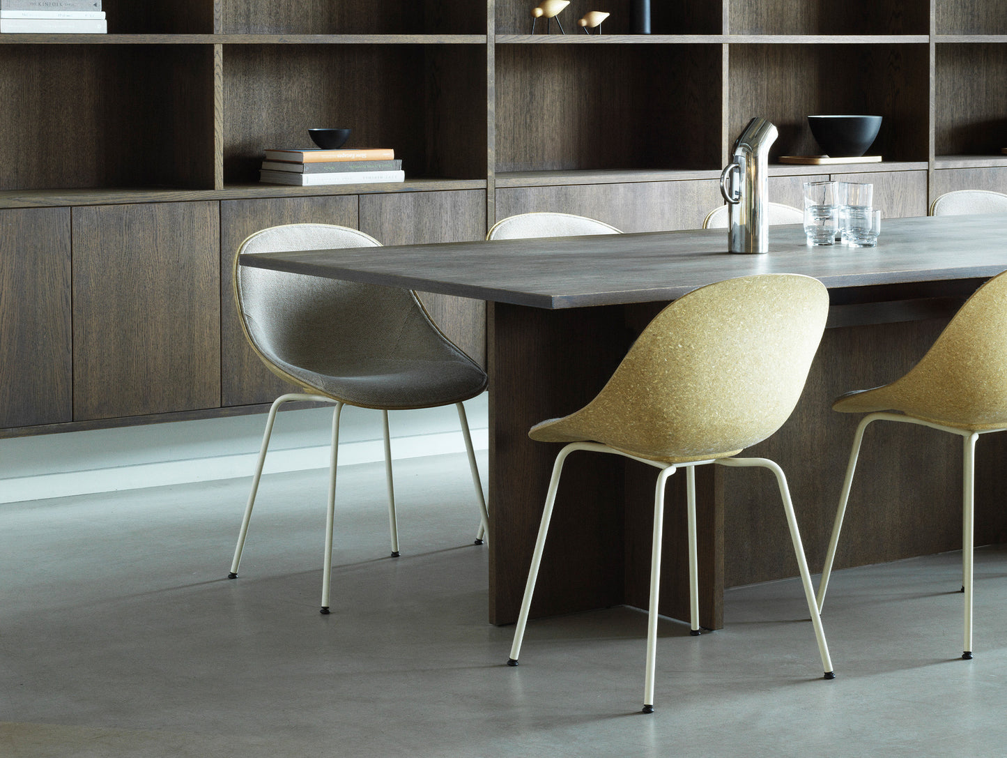 Mat Chair - Steel by Normann Copenhagen / Cream Steel Base / Hemp