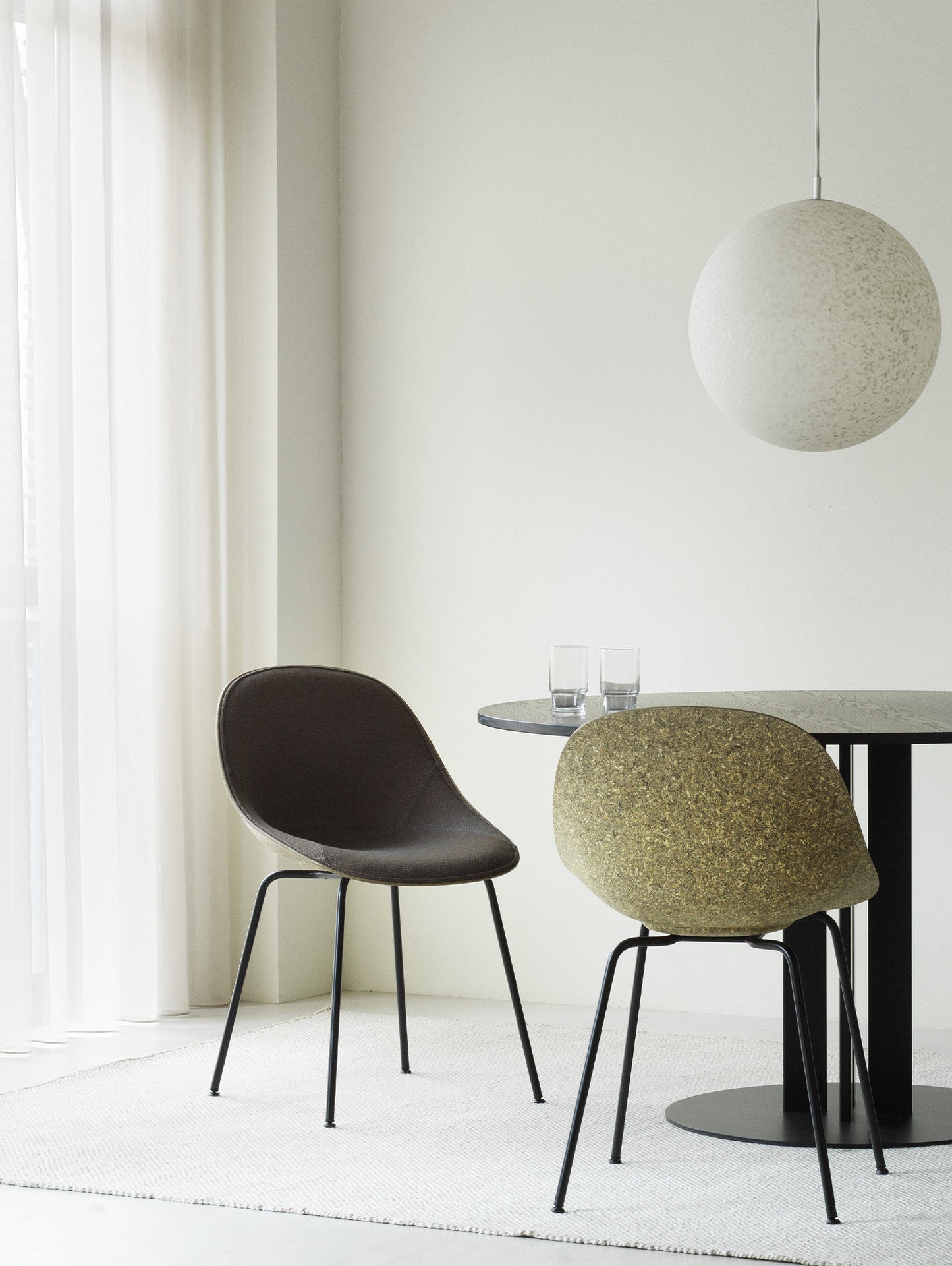 Mat Chair Upholstered - Steel