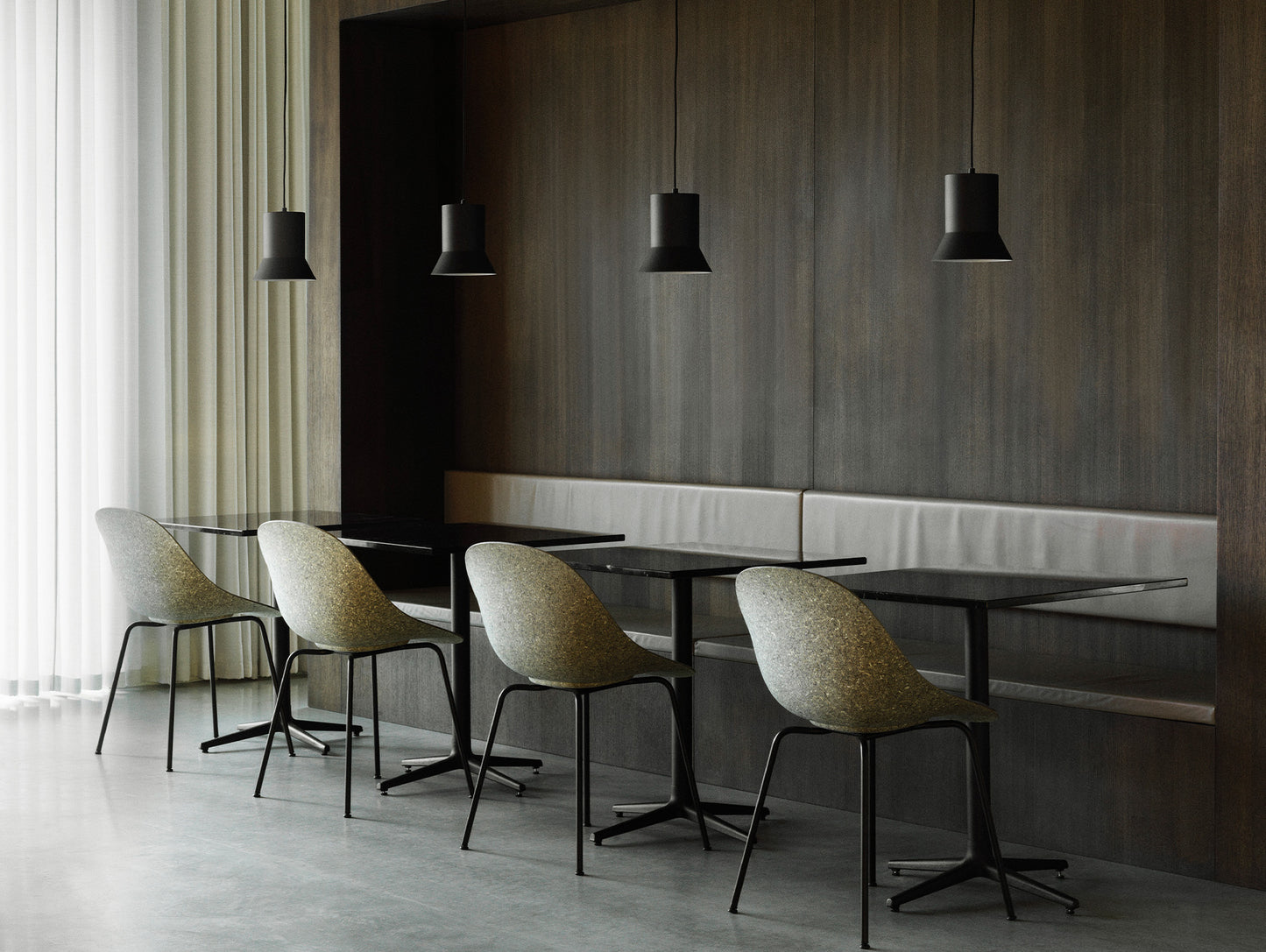 Mat Chair - Steel by Normann Copenhagen / Black Steel Base