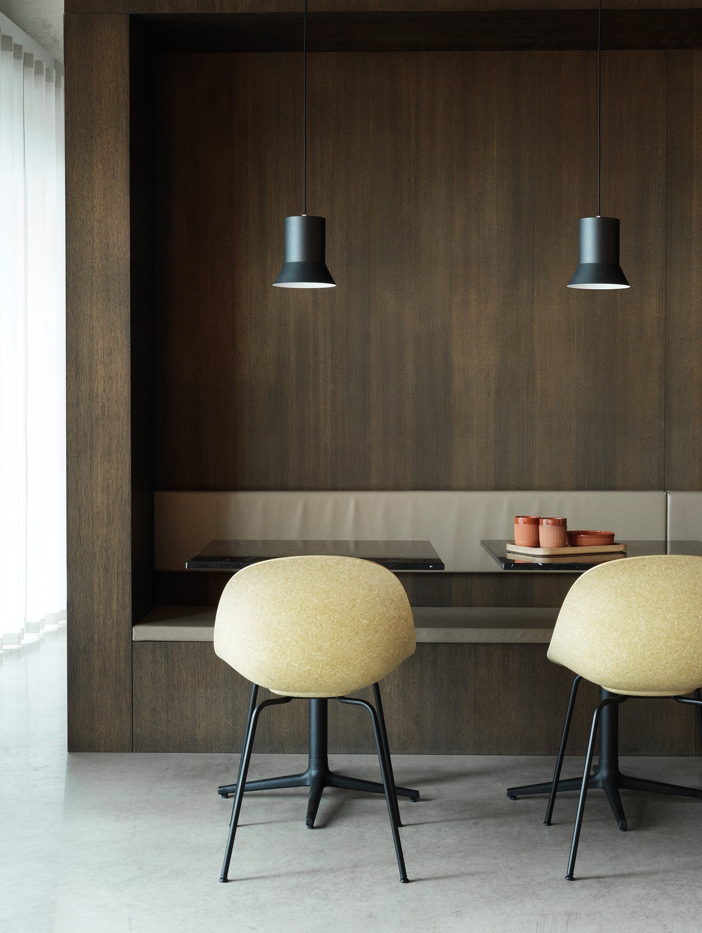 Mat Chair - Steel by Normann Copenhagen / Black Steel Base / Hemp