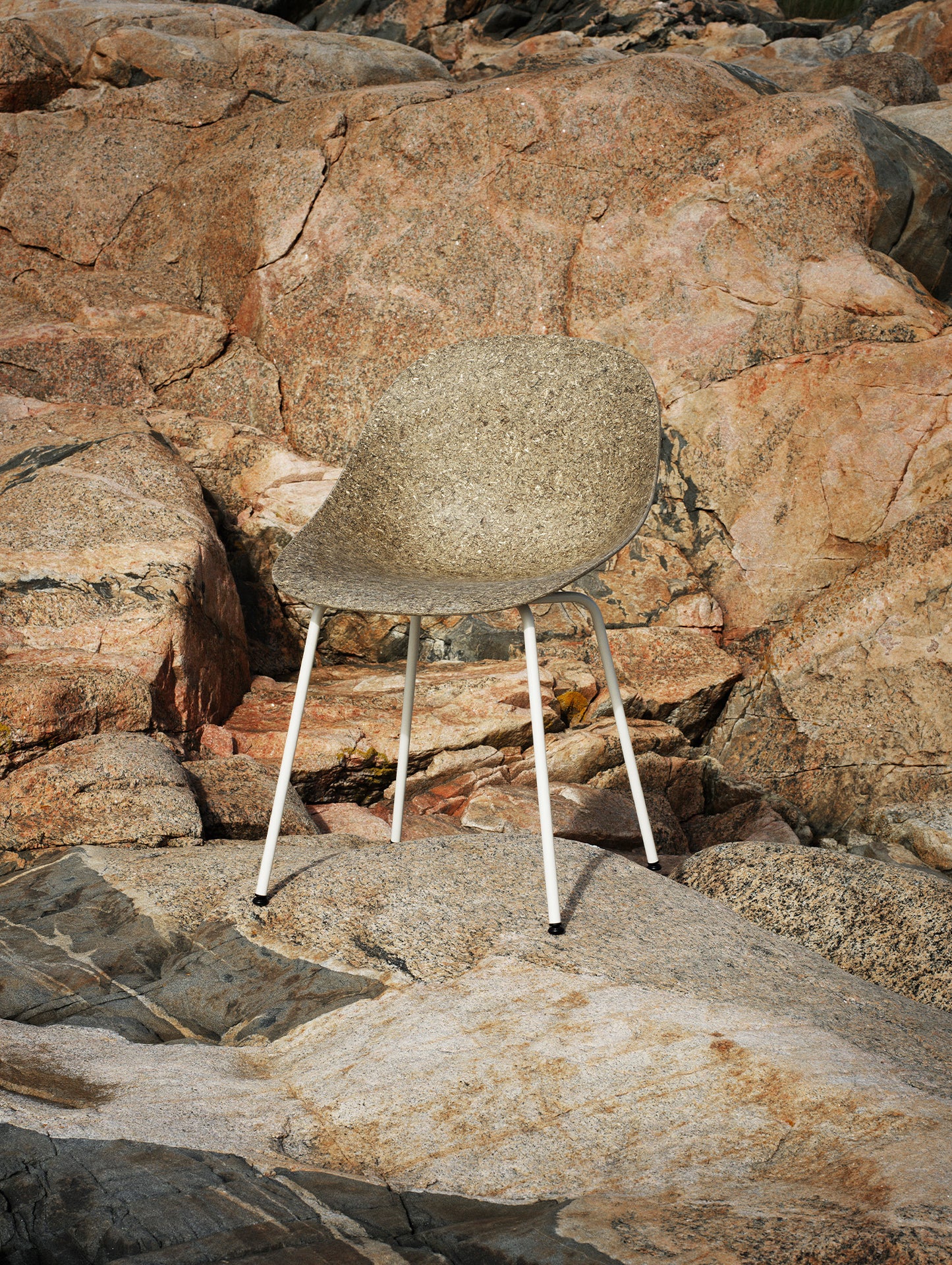Mat Chair - Steel by Normann Copenhagen / Cream Steel Base / Seaweed