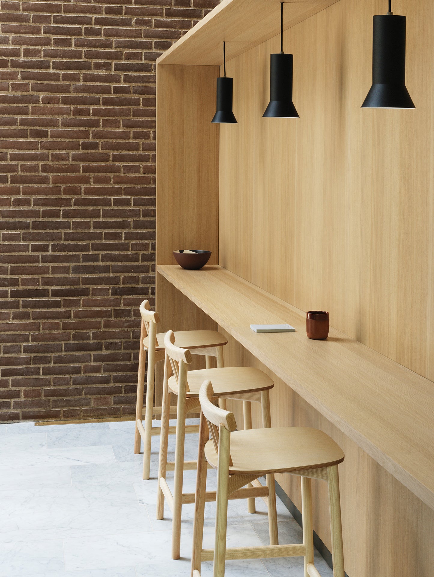 Pind Bar Stool by Normann Copenhagen - SH 65 cm / Lacquered Ash