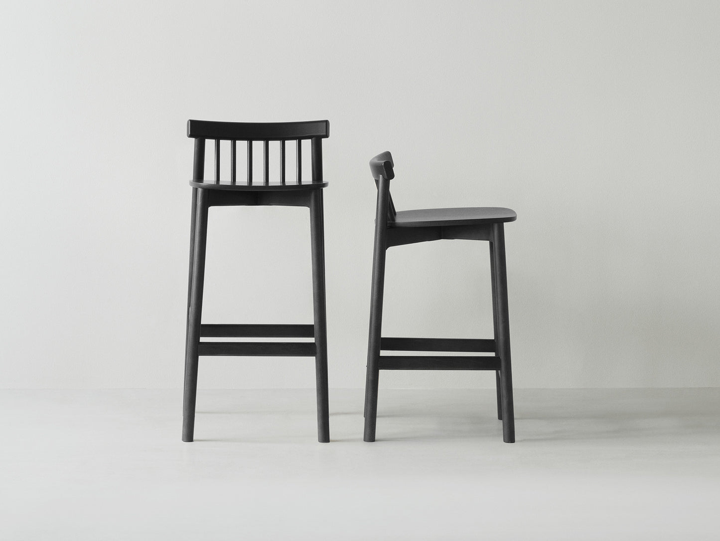 Pind Bar Stool by Normann Copenhagen - Black Stained Ash