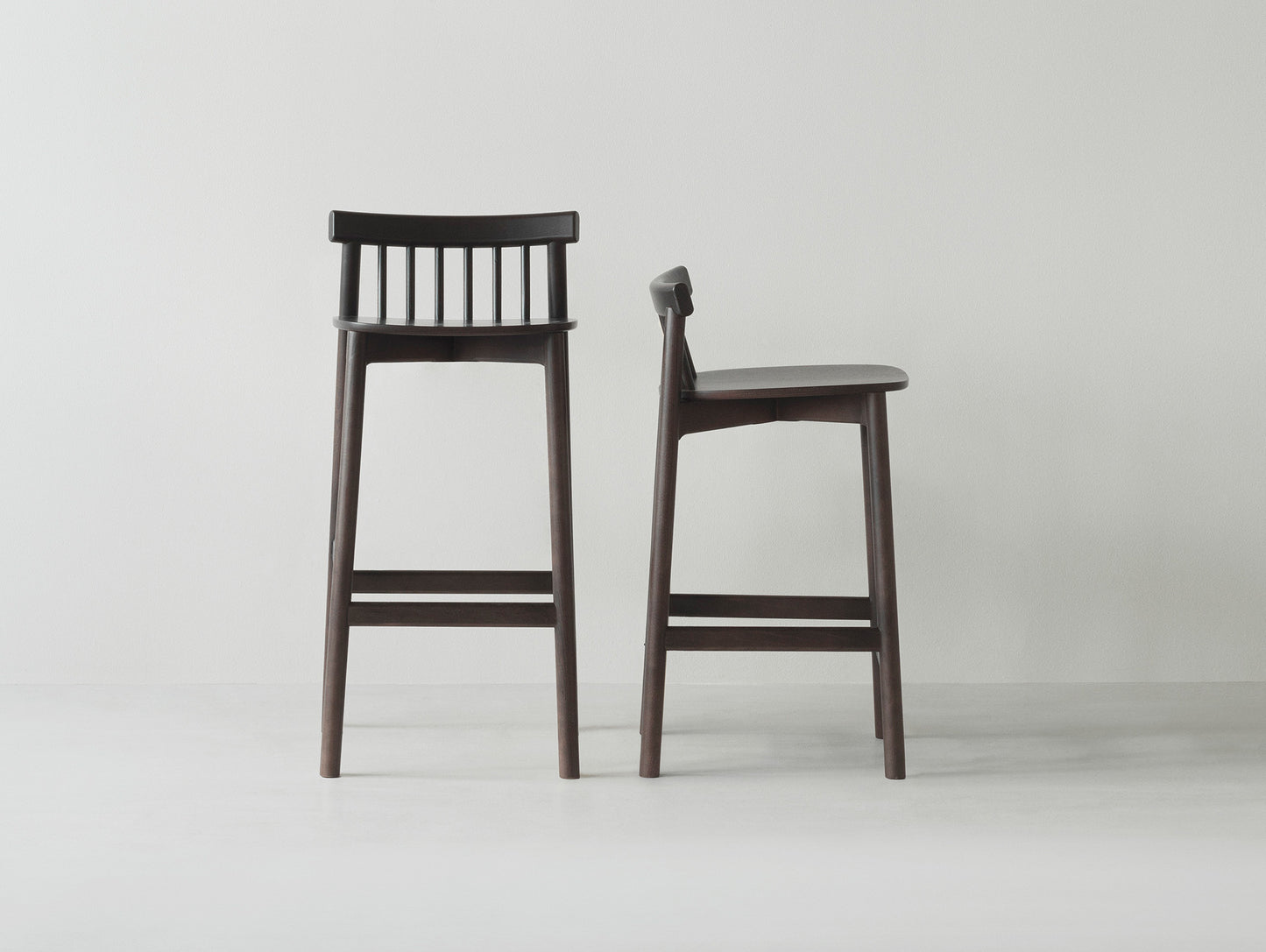 Pind Bar Stool by Normann Copenhagen - Brown Stained Ash