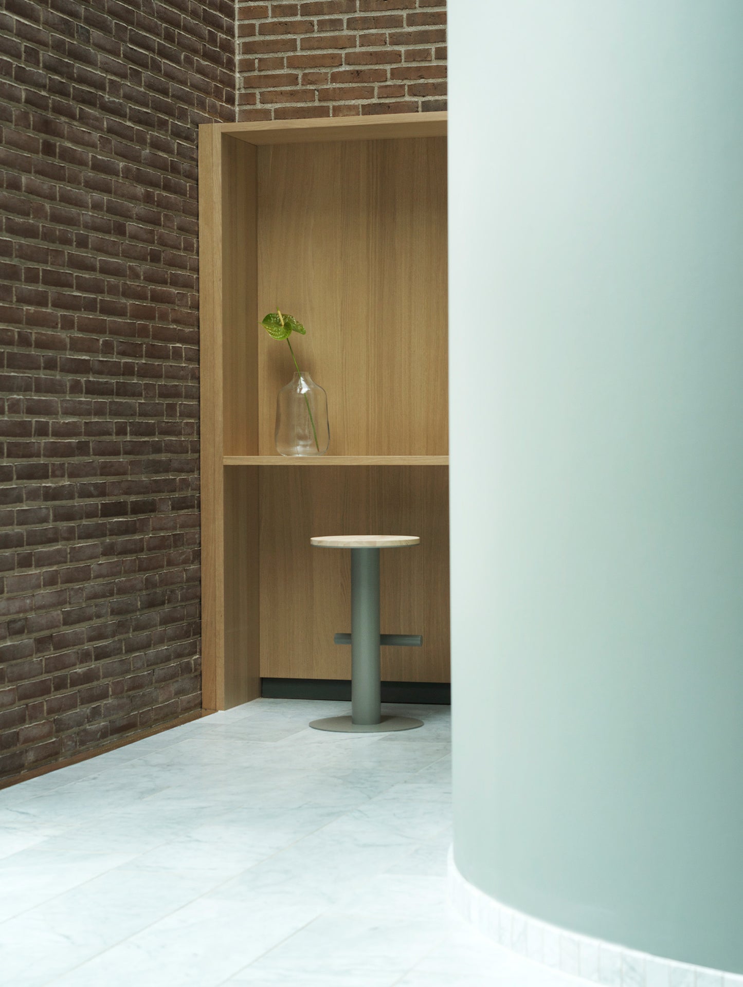 Pole Bar Stool by Normann Copenhagen - H65 / Grey