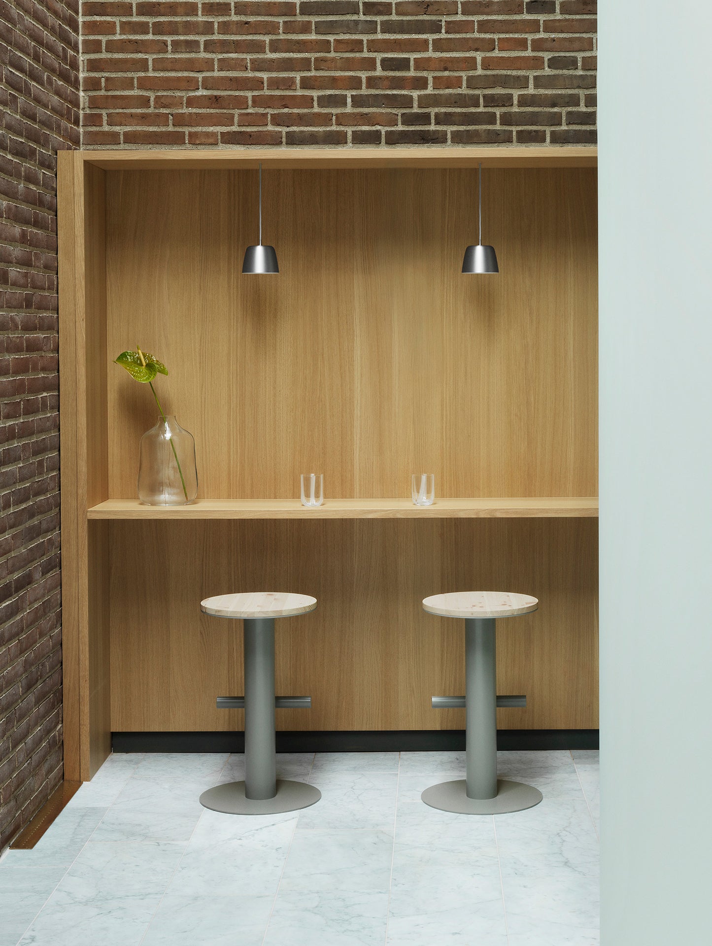 Pole Bar Stool by Normann Copenhagen - H65 / Pine Grey