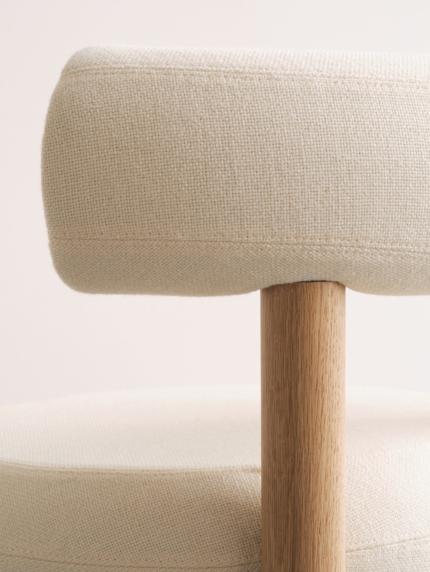 Fat Dining Chair Wood by Tom Dixon - Lacquered Oak Base / Hallingdal 65 100