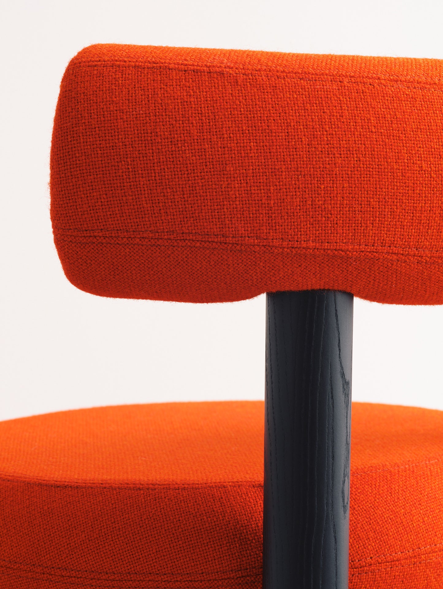 Fat Dining Chair Wood by Tom Dixon - Black Stained Ash Base / Hallingdal 65 600