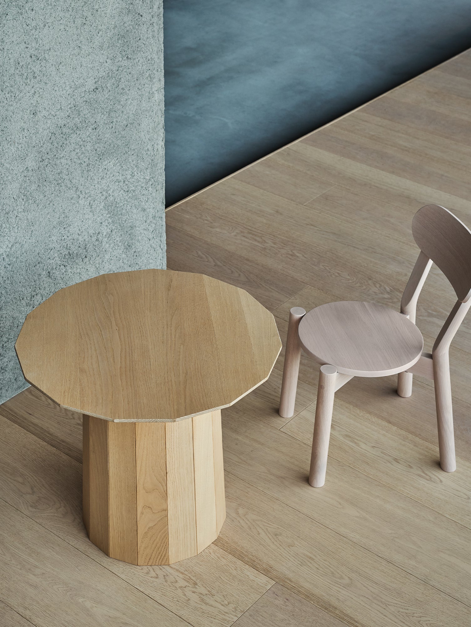 Colour Wood Plain Side Table by Karimoku New Standard
