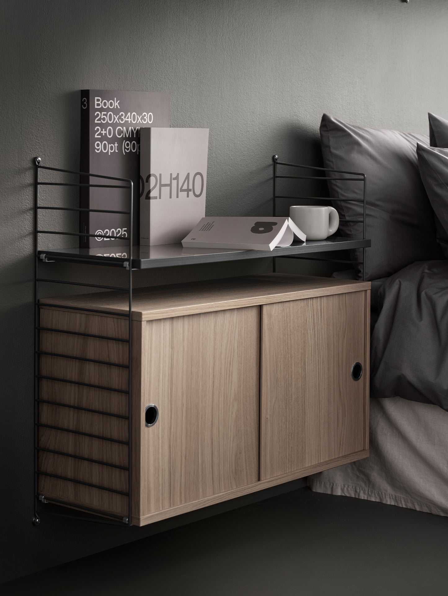 String System Wall Panels by String - Dark Grey
