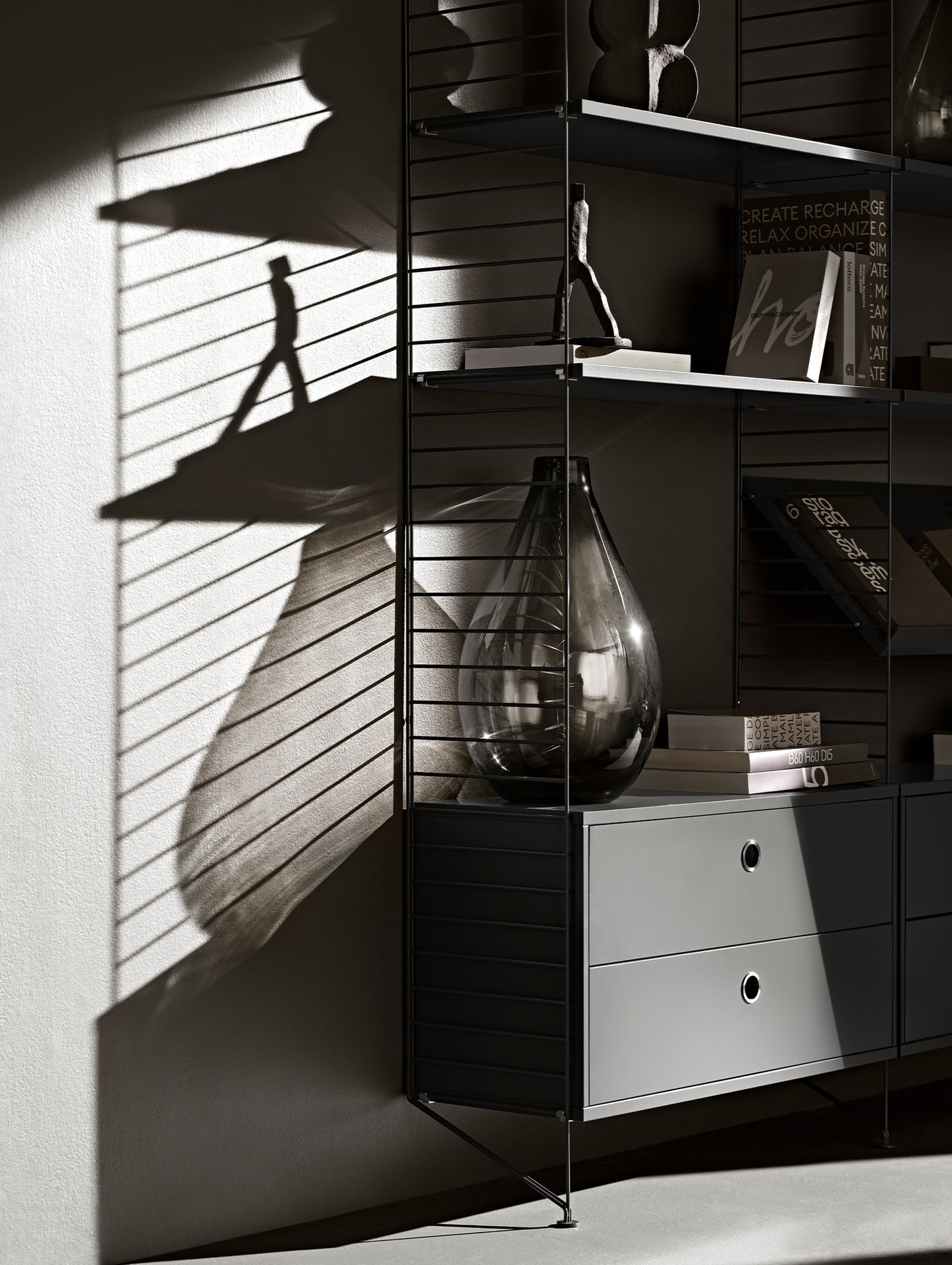 String System Floor Panels by String - Dark Grey