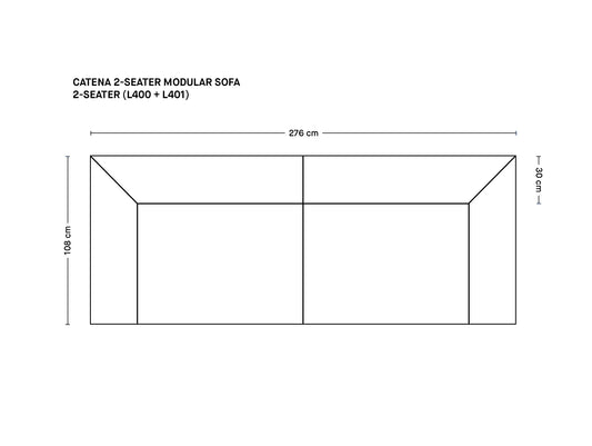 Catena 2-Seater Modular Sofa