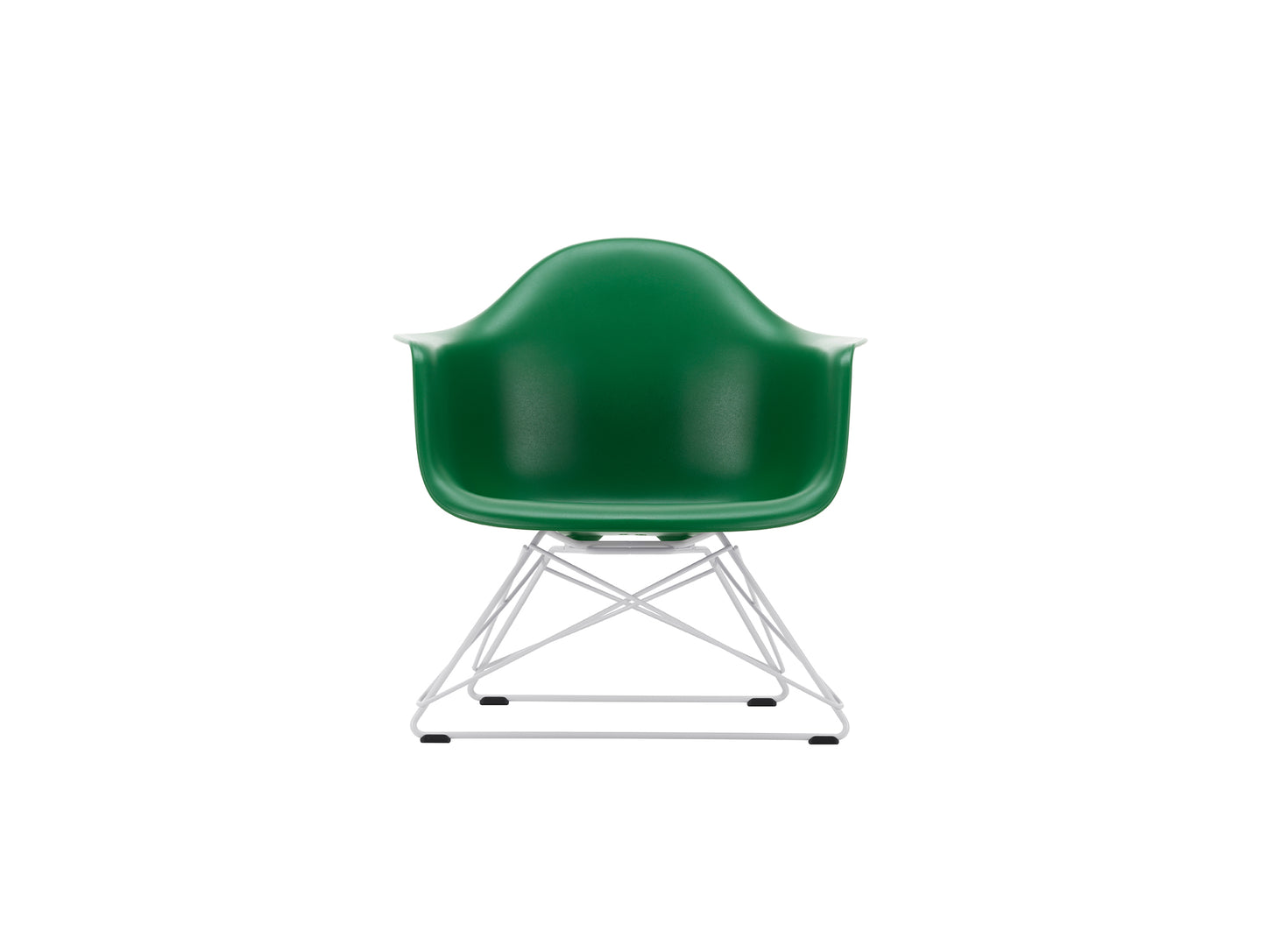 Eames Plastic Armchair LAR by Vitra - 17 Emerald Shell / White Base