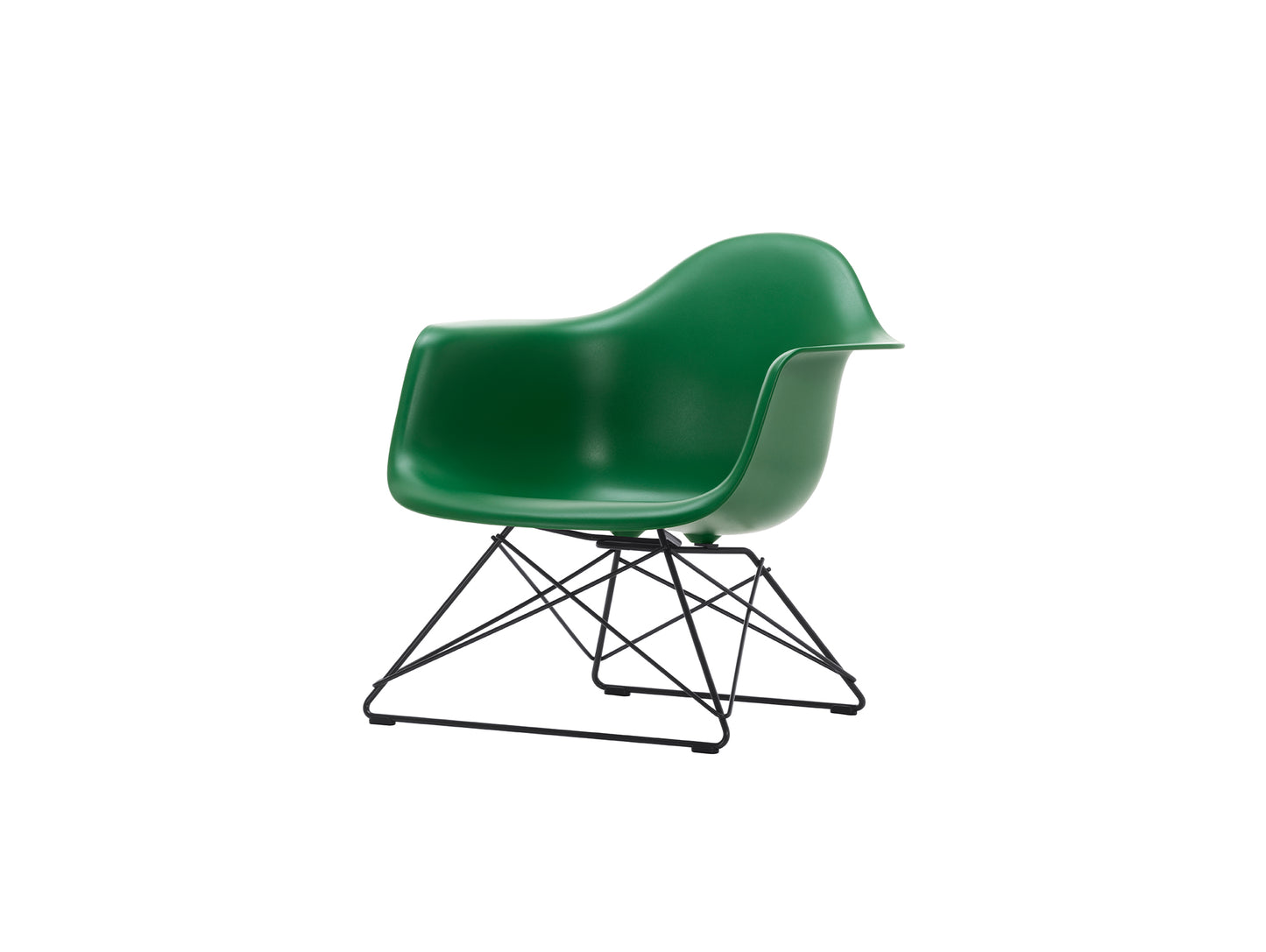 Eames Plastic Armchair LAR by Vitra - 17 Emerald Shell / Basic Dark Base