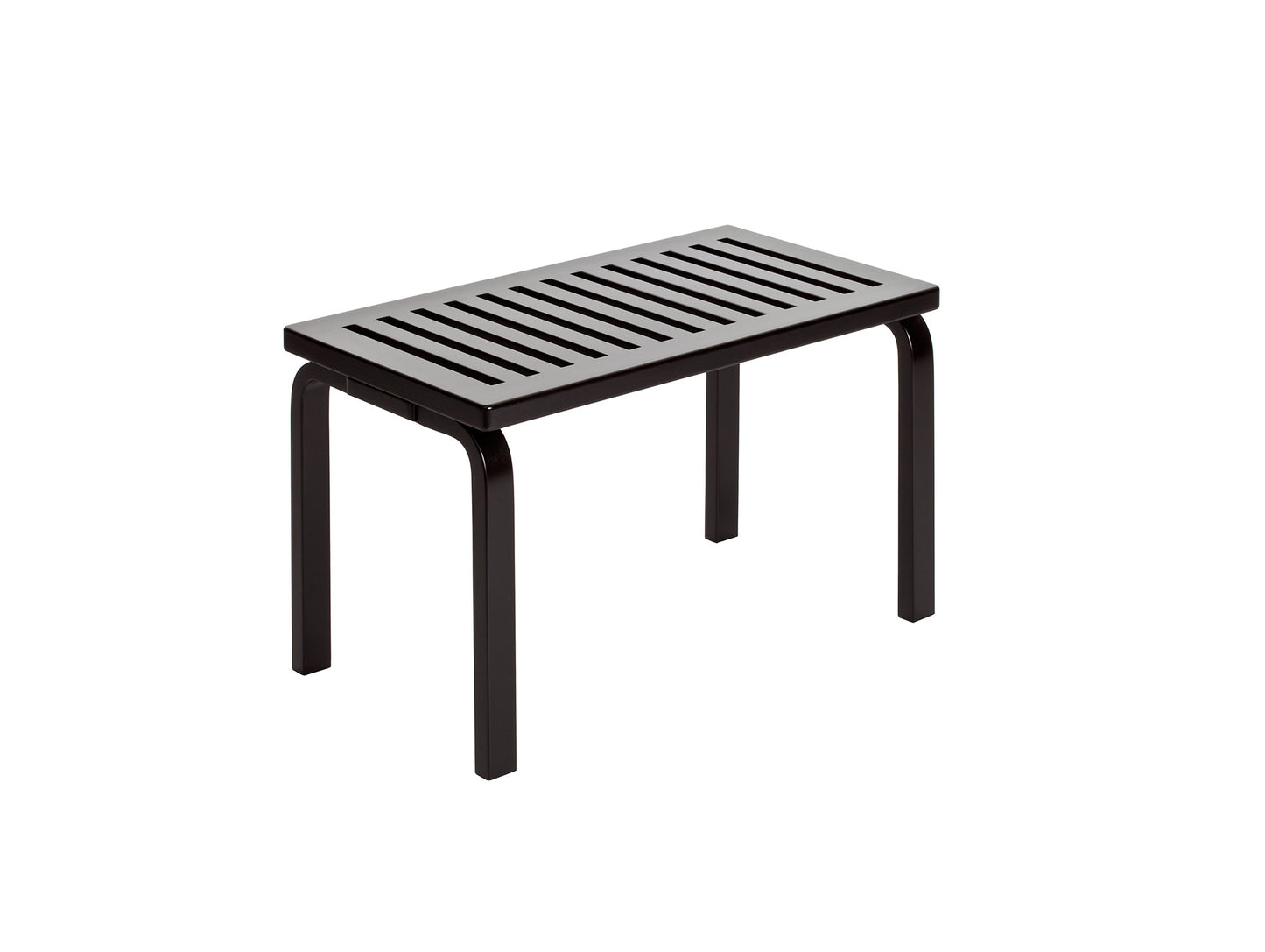 Bench 153 by Artek - Size B (Length: 72.5 cm) / Black Lacquered Birch