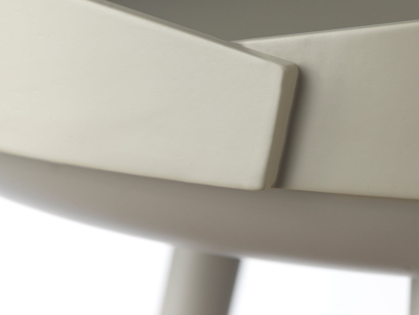 D106 Bakke Top Tray Table by FDB Mobler - Silk Grey Painted Beech