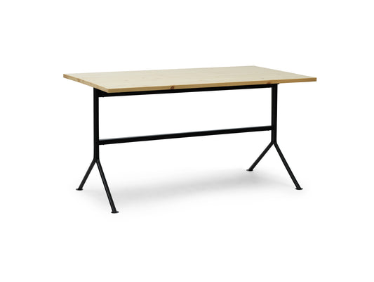 Kip Desk by Normann Copenhagen - Black Base / Pine Wood