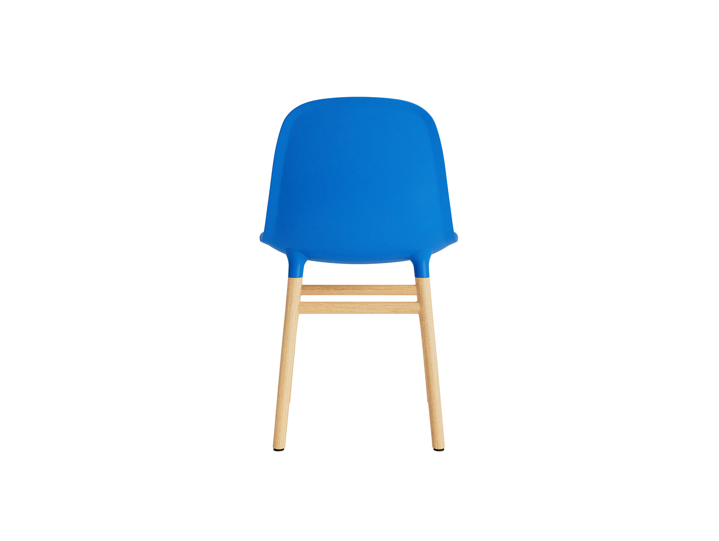Form Chair Wood by Normann Copenhagen - Lacquered Oak Base / Bright Blue