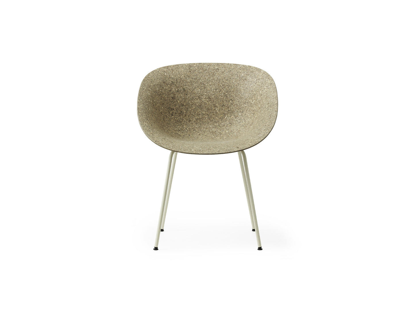 Mat Armchair - Steel by Normann Copenhagen - Cream Base / Seaweed