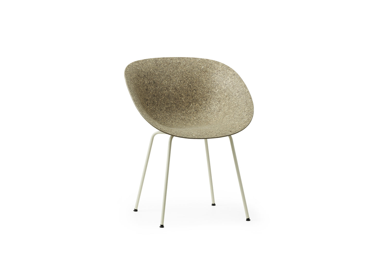 Mat Armchair - Steel by Normann Copenhagen - Cream Base / Seaweed