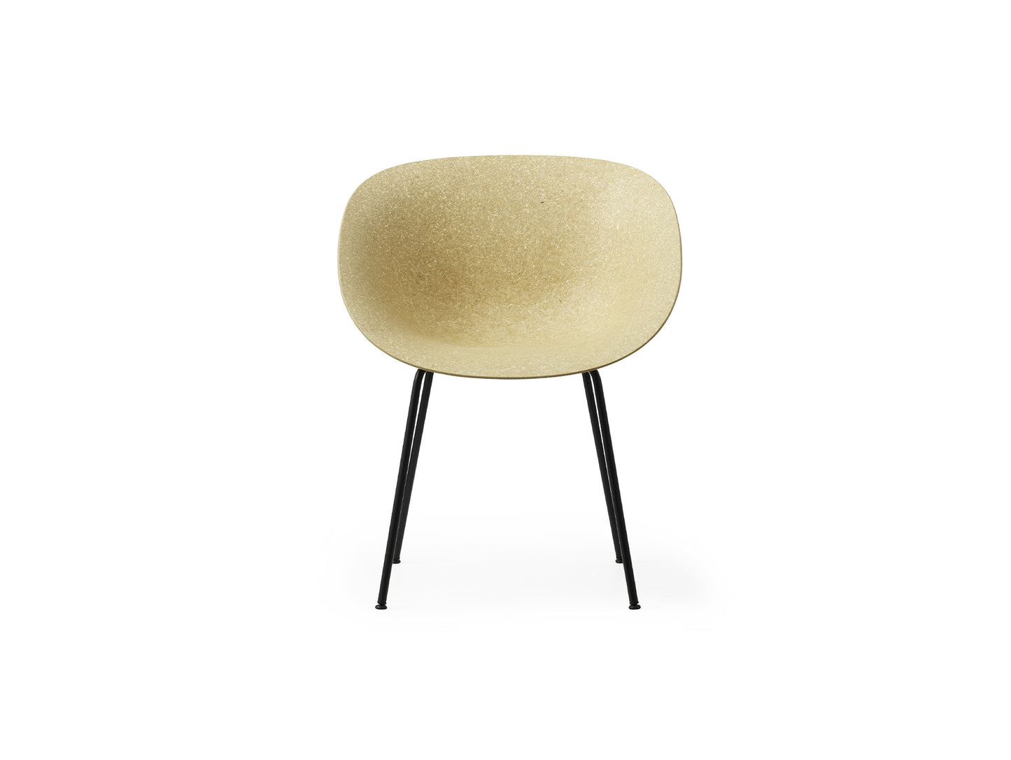 Mat Armchair - Steel by Normann Copenhagen - Black Base / Hemp