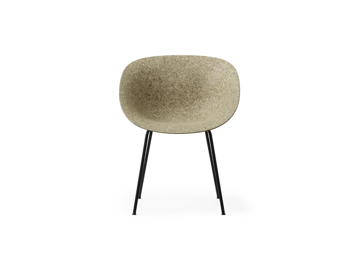Mat Armchair - Steel by Normann Copenhagen - Black Base / Seaweed