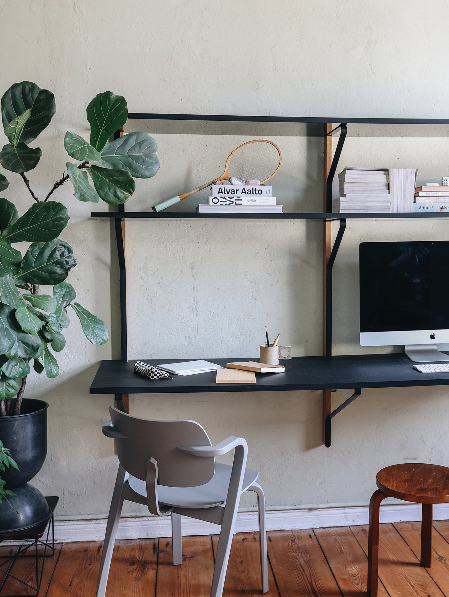 Kaari Wall Shelf with Desk by Artek - REB 010