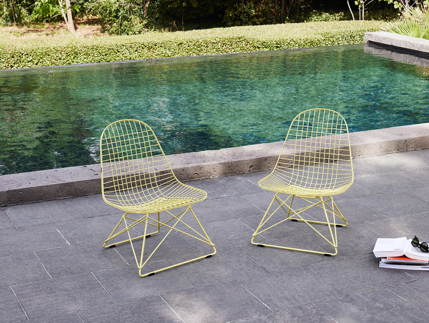 Eames LKR Wire Chair by Vitra - Citron Powder-Coated Steel