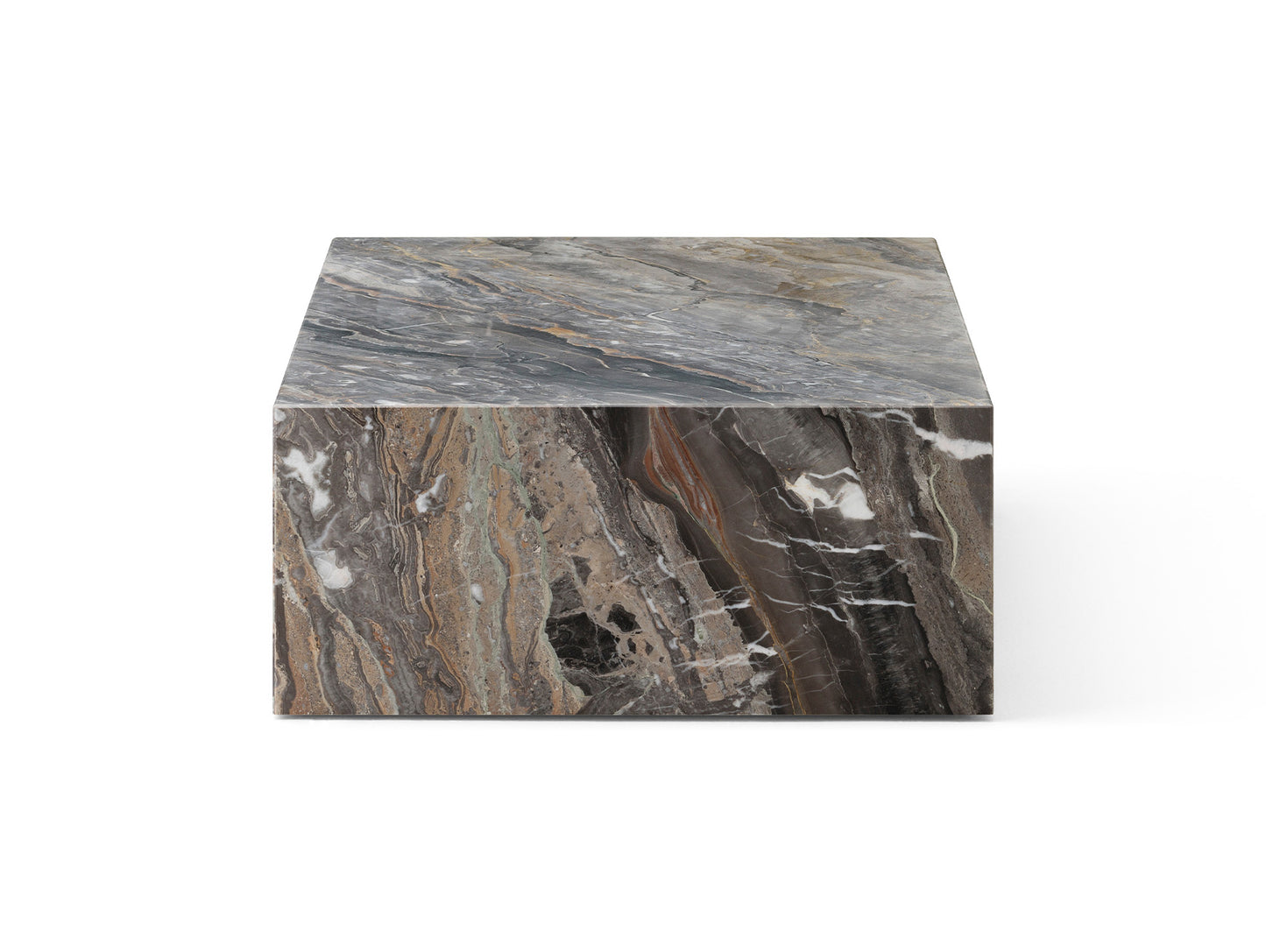 Marble Plinth Low by Audo Copenhagen - Grey Galaxy Marble