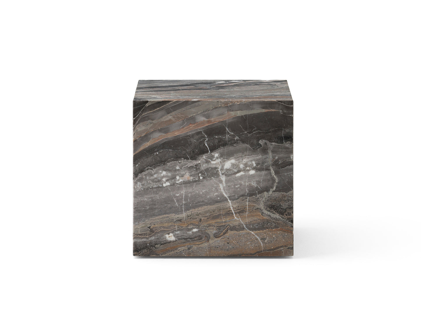 Marble Plinth Cubic by Audo Copenhagen - Grey Galaxy Marble