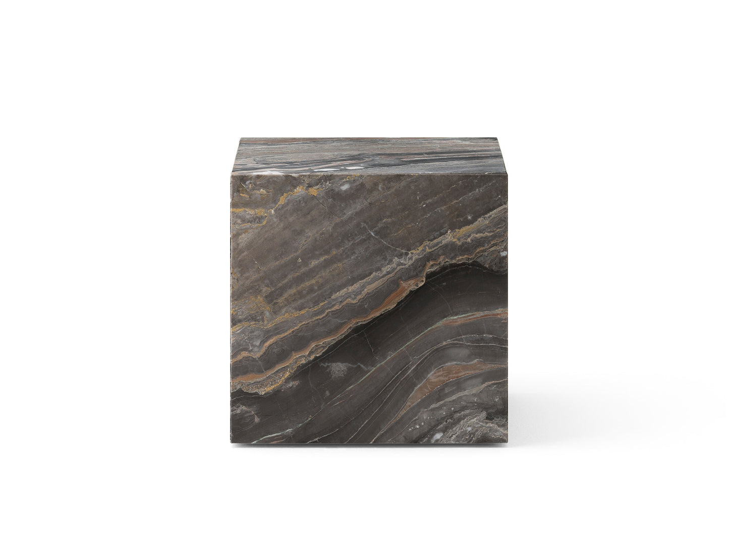 Marble Plinth Cubic by Audo Copenhagen - Grey Galaxy Marble