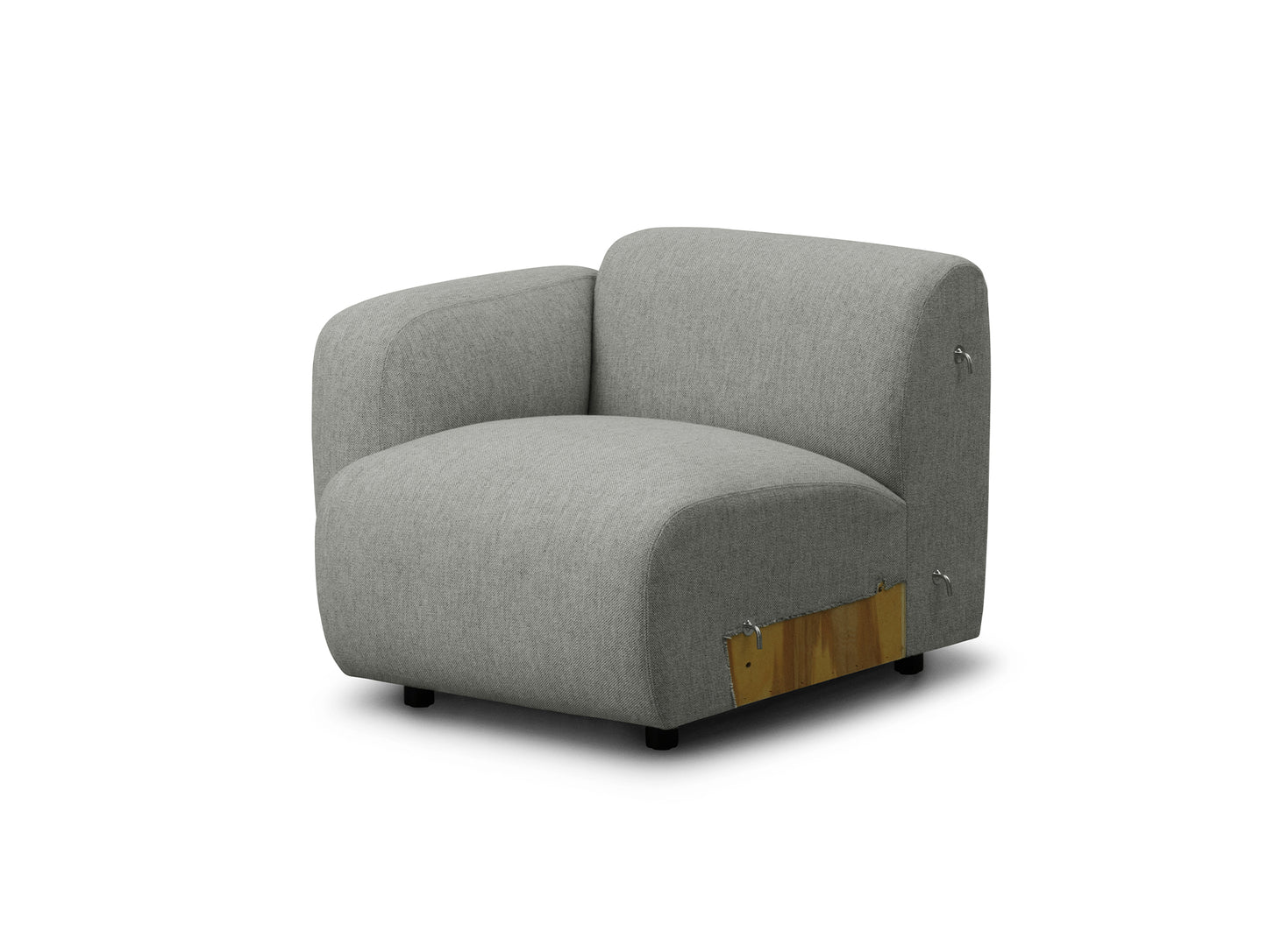 Swell Modular Sofa - Individual Modules by Normann Copenhagen - Left Armrest Module 100 (Sitting Right)