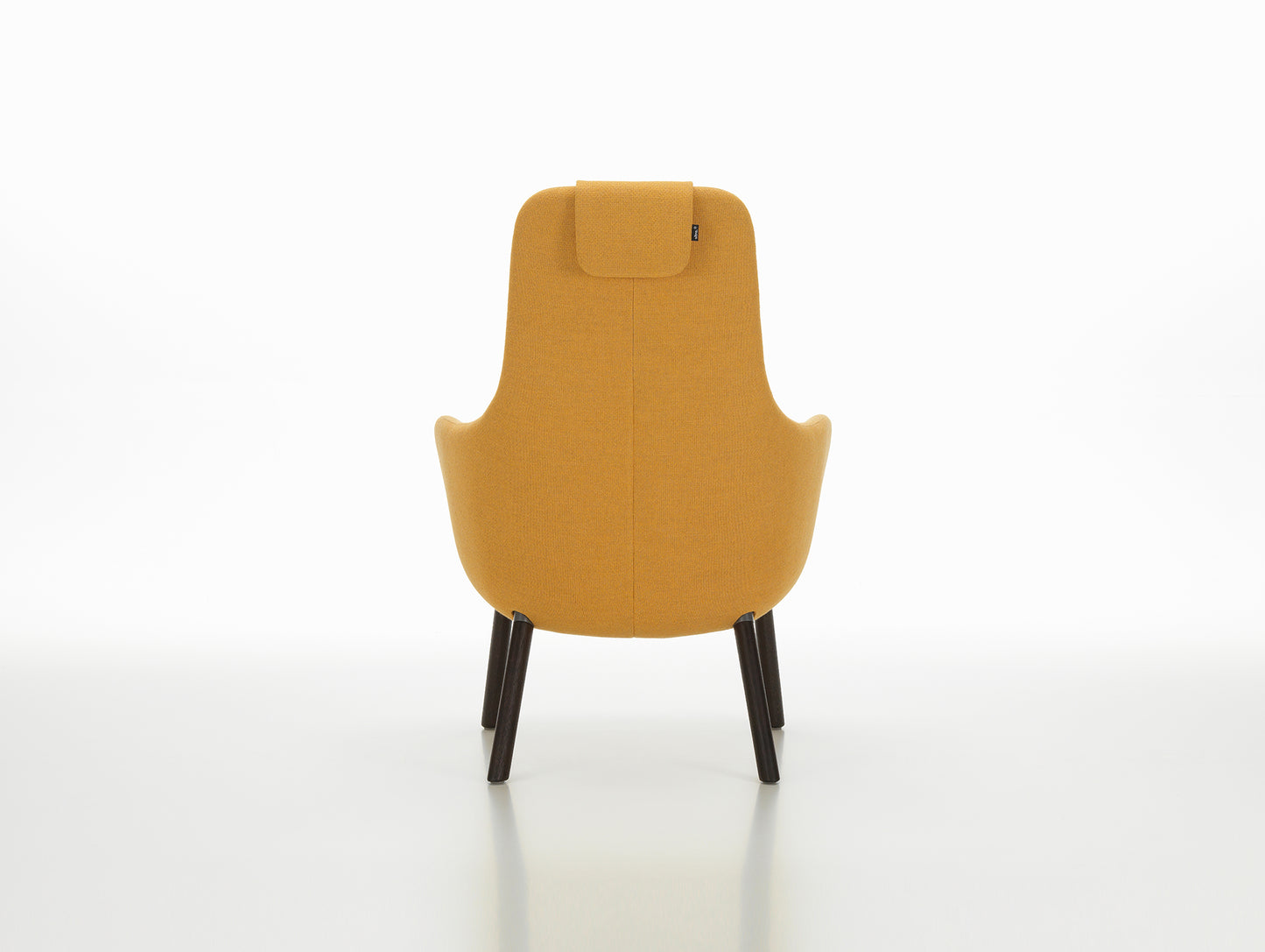 HAL Lounge Chair by Vitra - Dark Varnished Oak / Dumet 24 Mango Melange (F80)