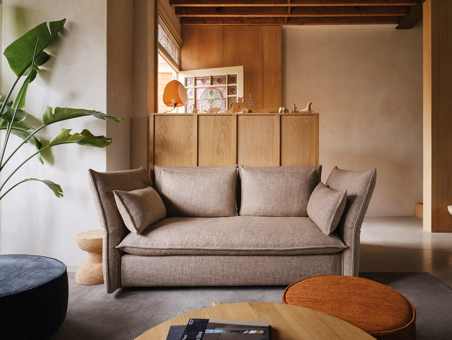Mariposa 2-Seater Sofa by Vitra - Savana 04 Papyrus Melange