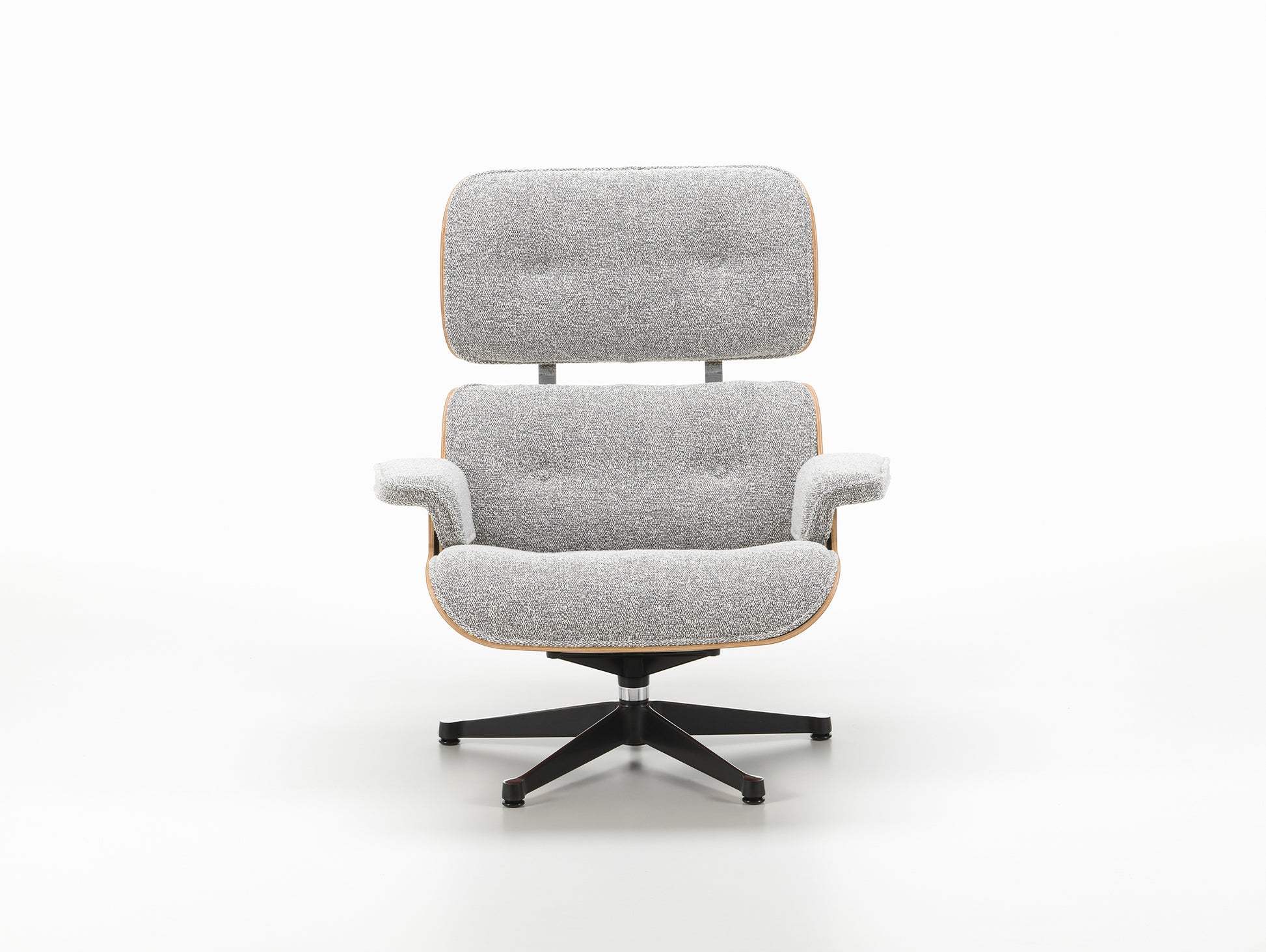 Eames Lounge Chair - Nubia Fabric by Vitra - Santos Palisander / Salt'n Pepper 10 Nubia